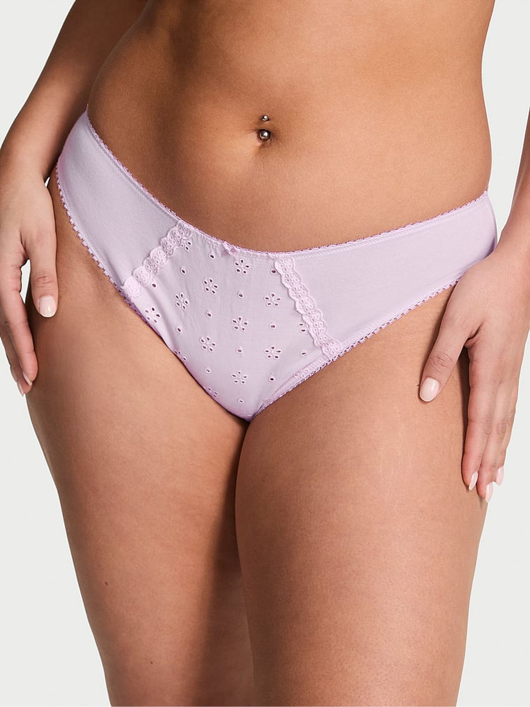 Delicate Violet Purple Bikini Knickers - Image 1 of 2