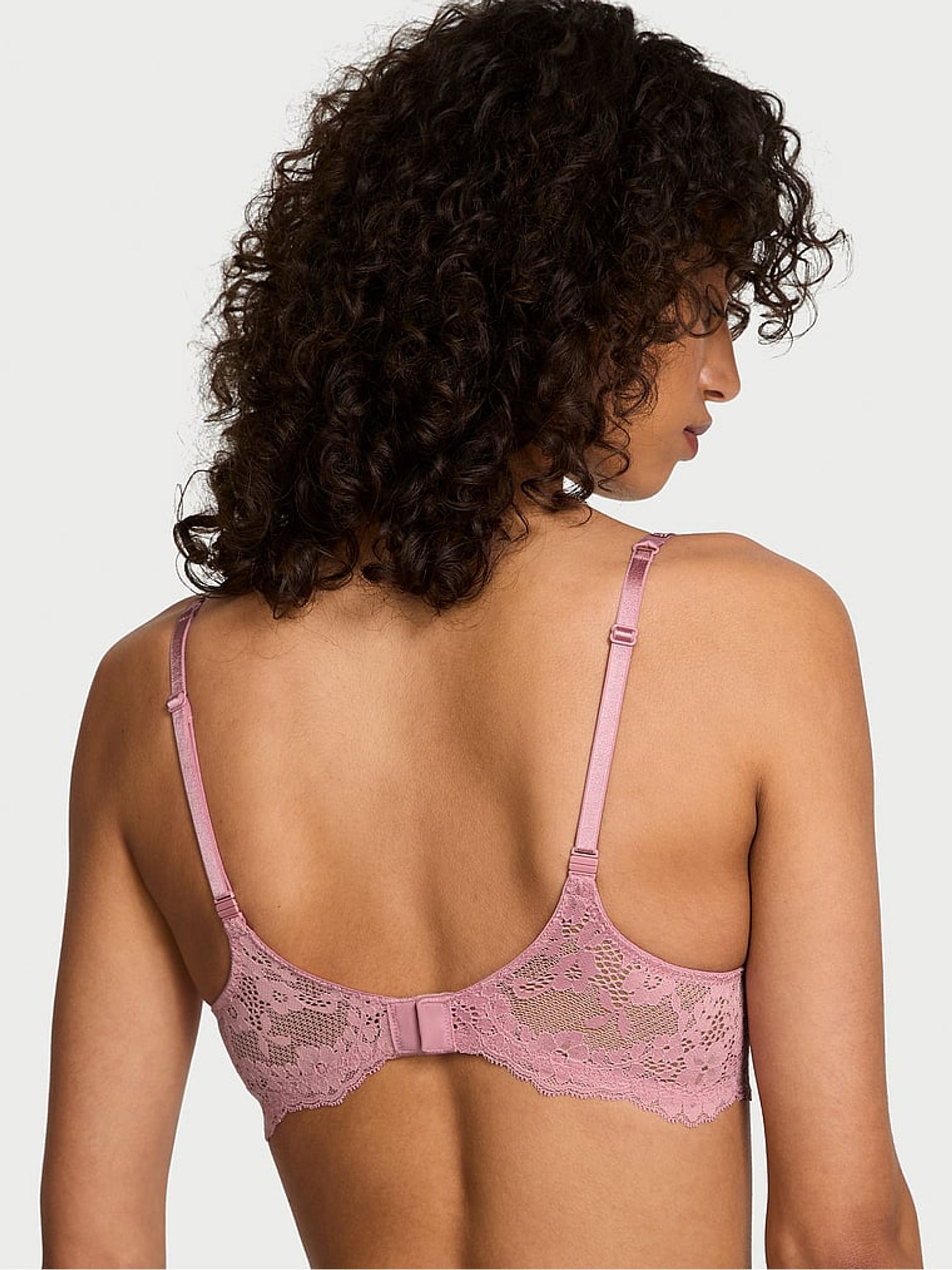 Dusk Mauve Pink Lightly Lined Demi Twinkle Strap Bra - Image 2 of 2