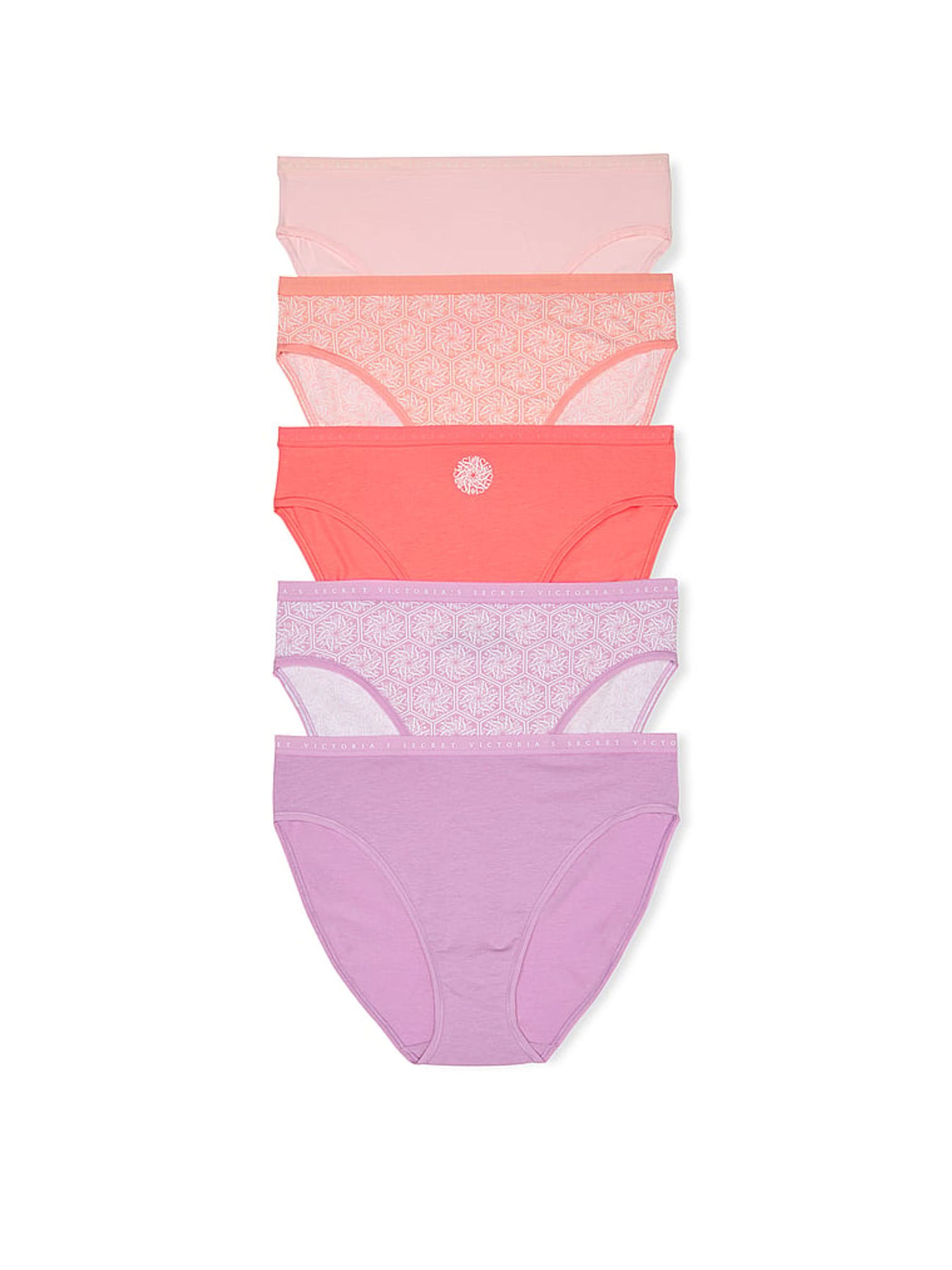 Orange & Purple Brief 5 Pack Knickers - Image 1 of 2