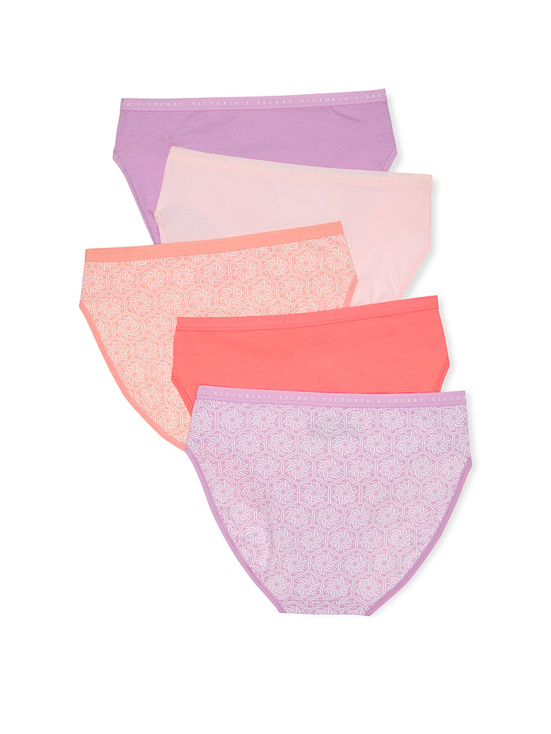 Orange & Purple Brief 5 Pack Knickers - Image 2 of 2