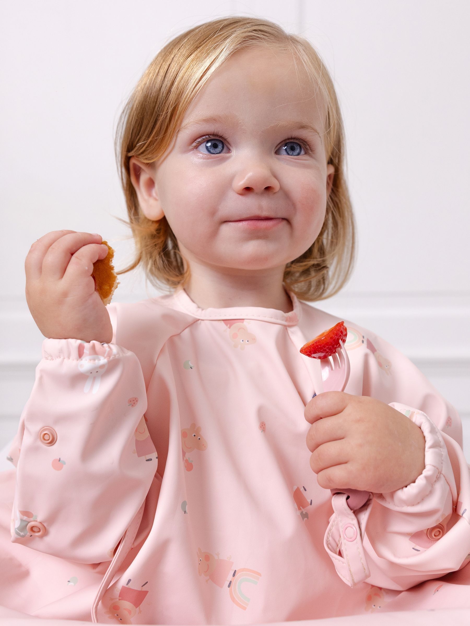Bibado Pink Coverall Weaning Bib - Peppa Pig - Image 3 of 6