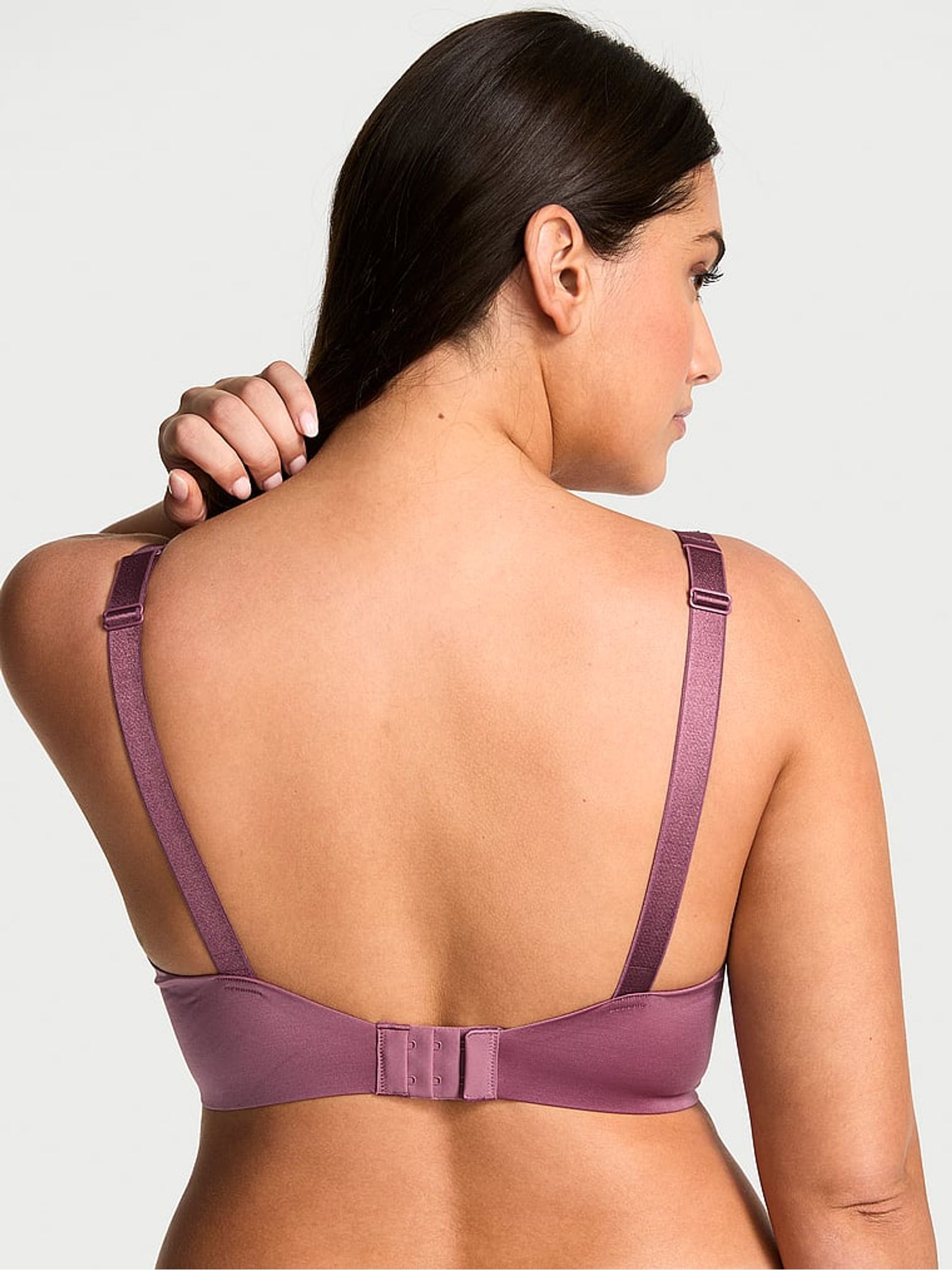 Purple Vapor Ombre Lightly Lined Demi Shine Strap Bra - Image 2 of 2