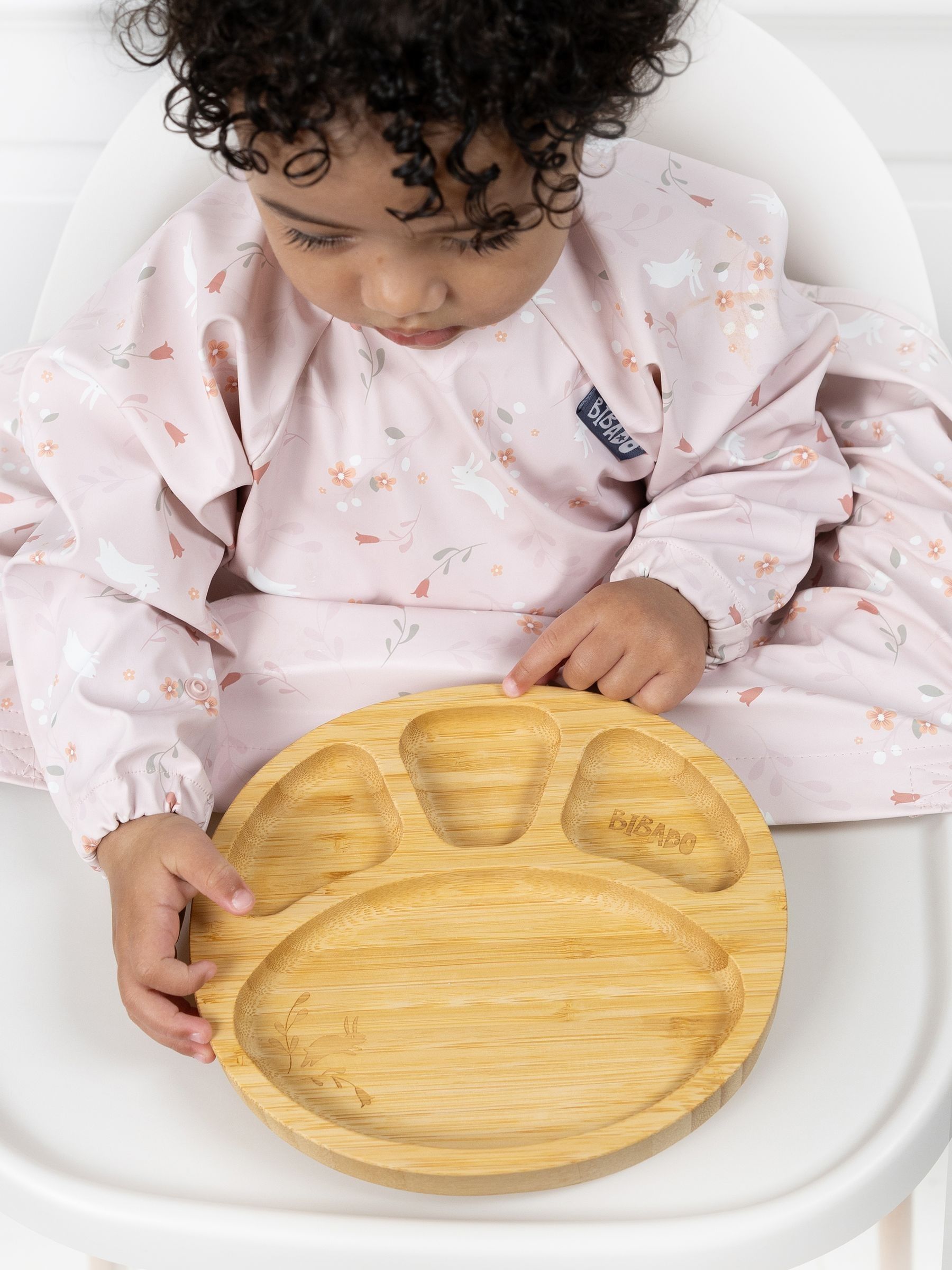 Bibado Blush Divider Plate - Botanical Bunnies - Image 1 of 6