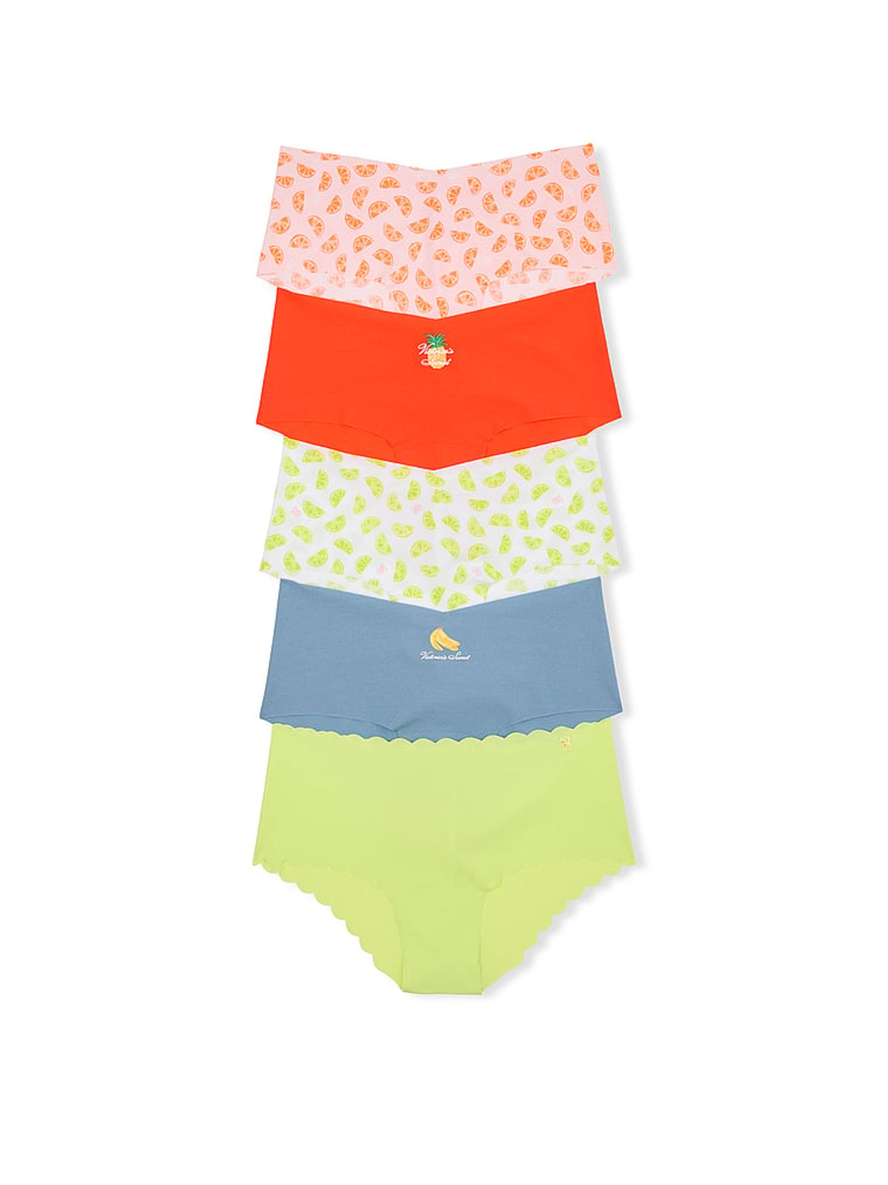 Orange/Blue/Green Cheeky 5 Pack Knickers - Image 1 of 2