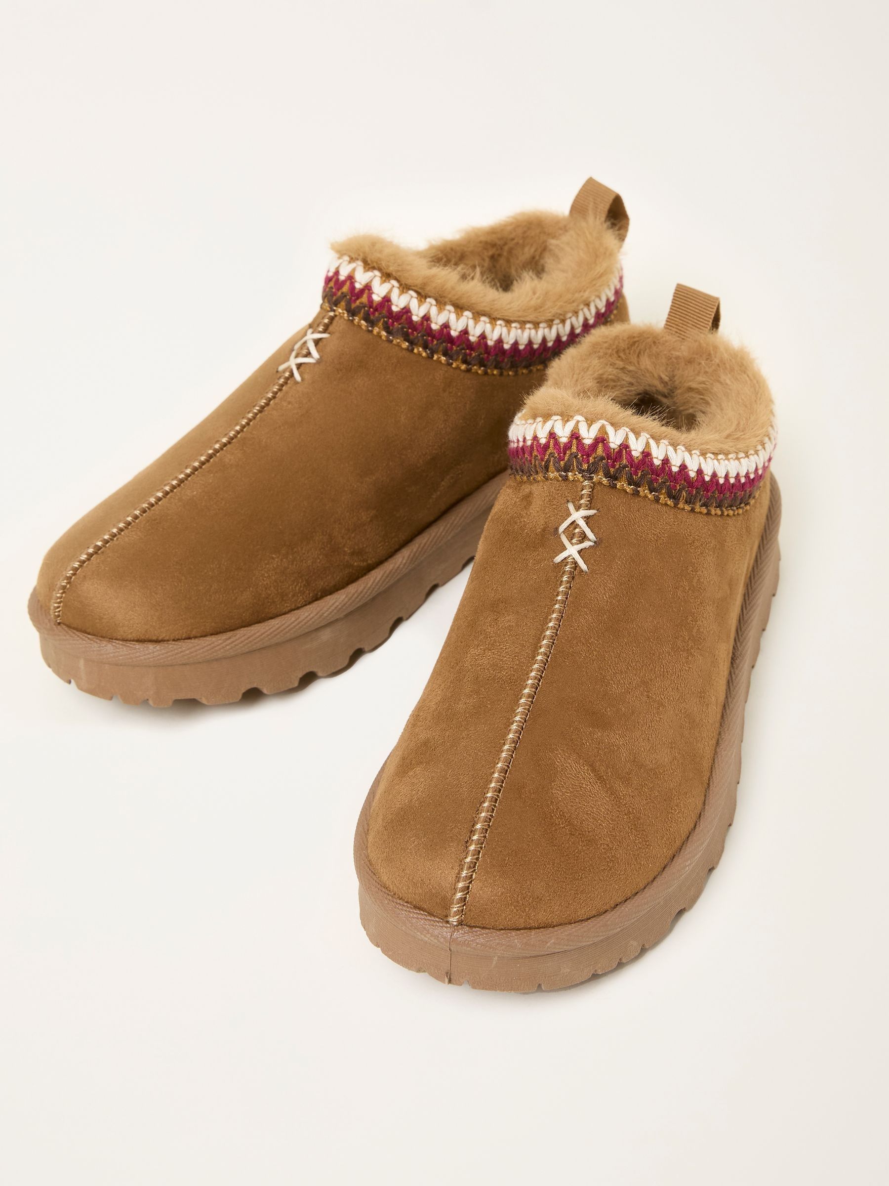 Lyra Tan Brown Mule Slipper - Image 2 of 3