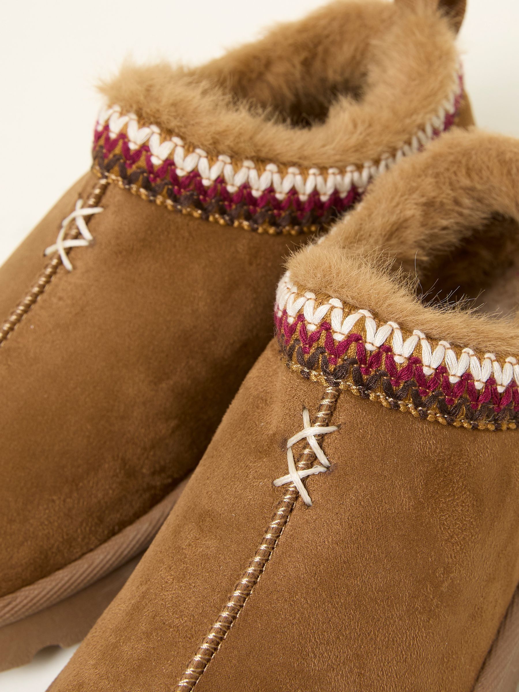 Lyra Tan Brown Mule Slipper - Image 3 of 3