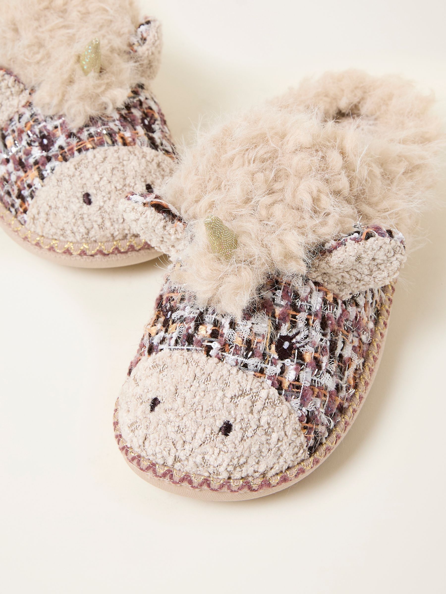 Una Natural Unicorn Novelty Slipper - Image 2 of 3