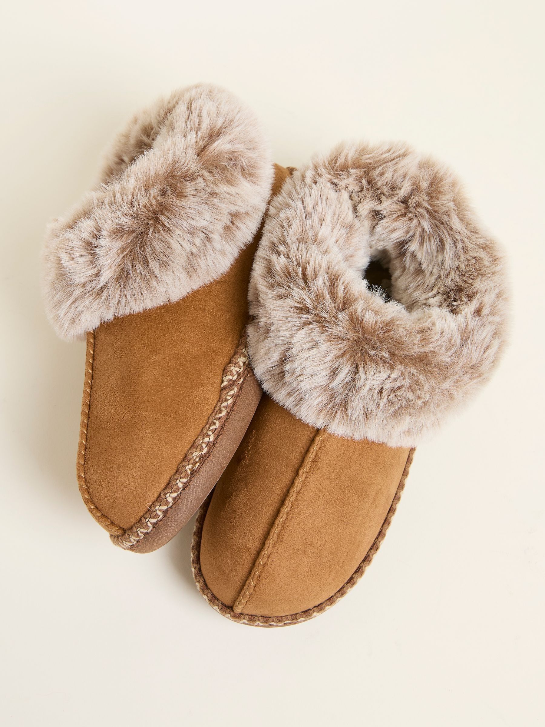 Maia Tan Brown Boot Slipper - Image 2 of 3