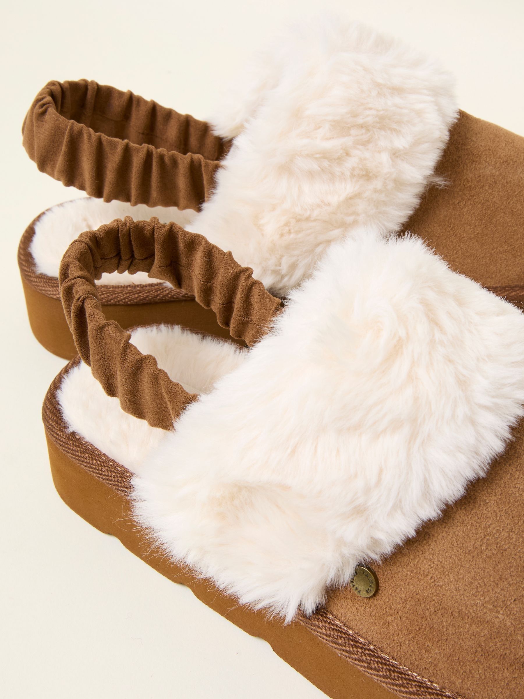Josie Tan Brown Back Strap Mule - Image 3 of 3