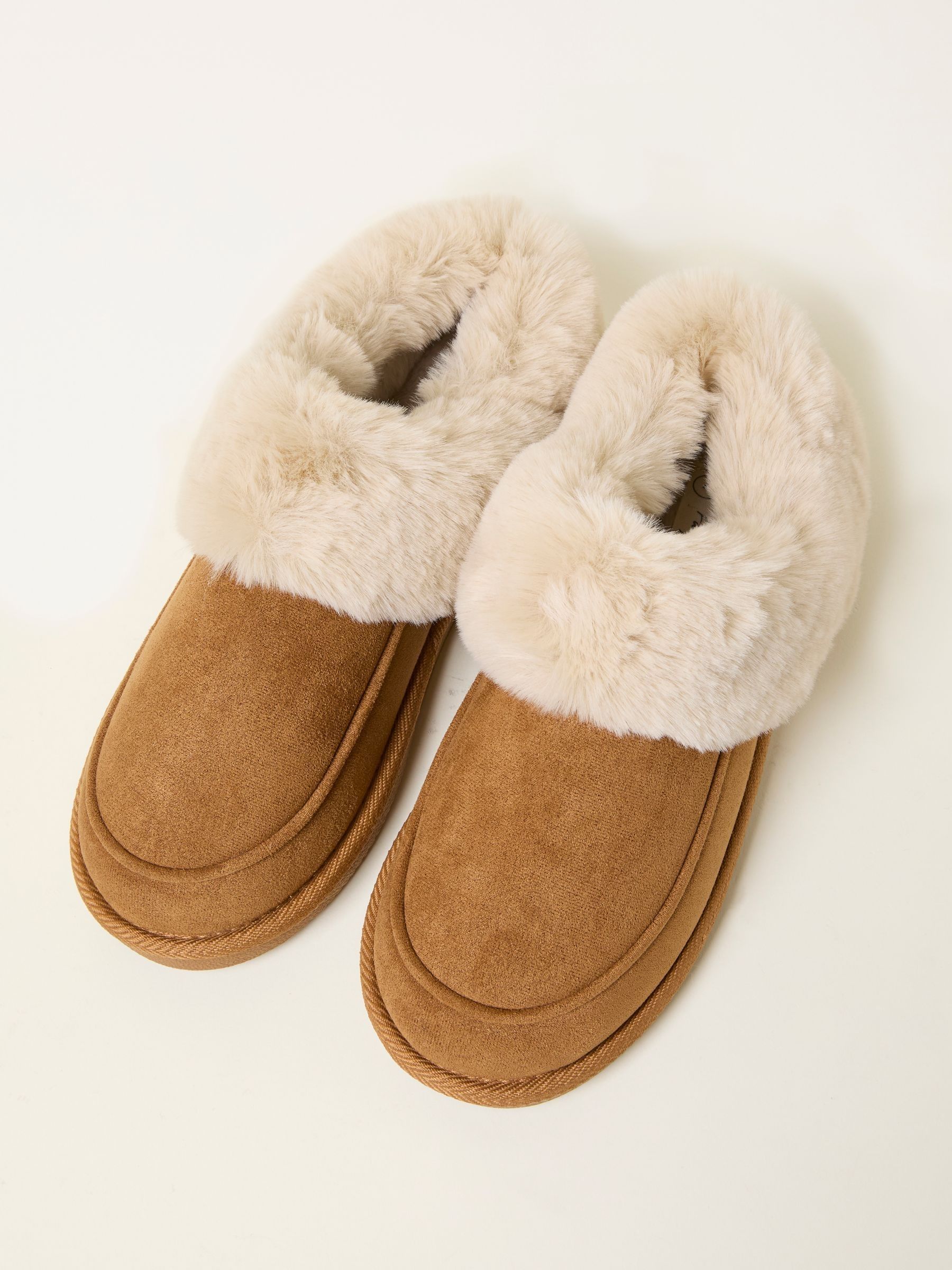 Lizzie Taupe Boot Slipper - Image 2 of 3