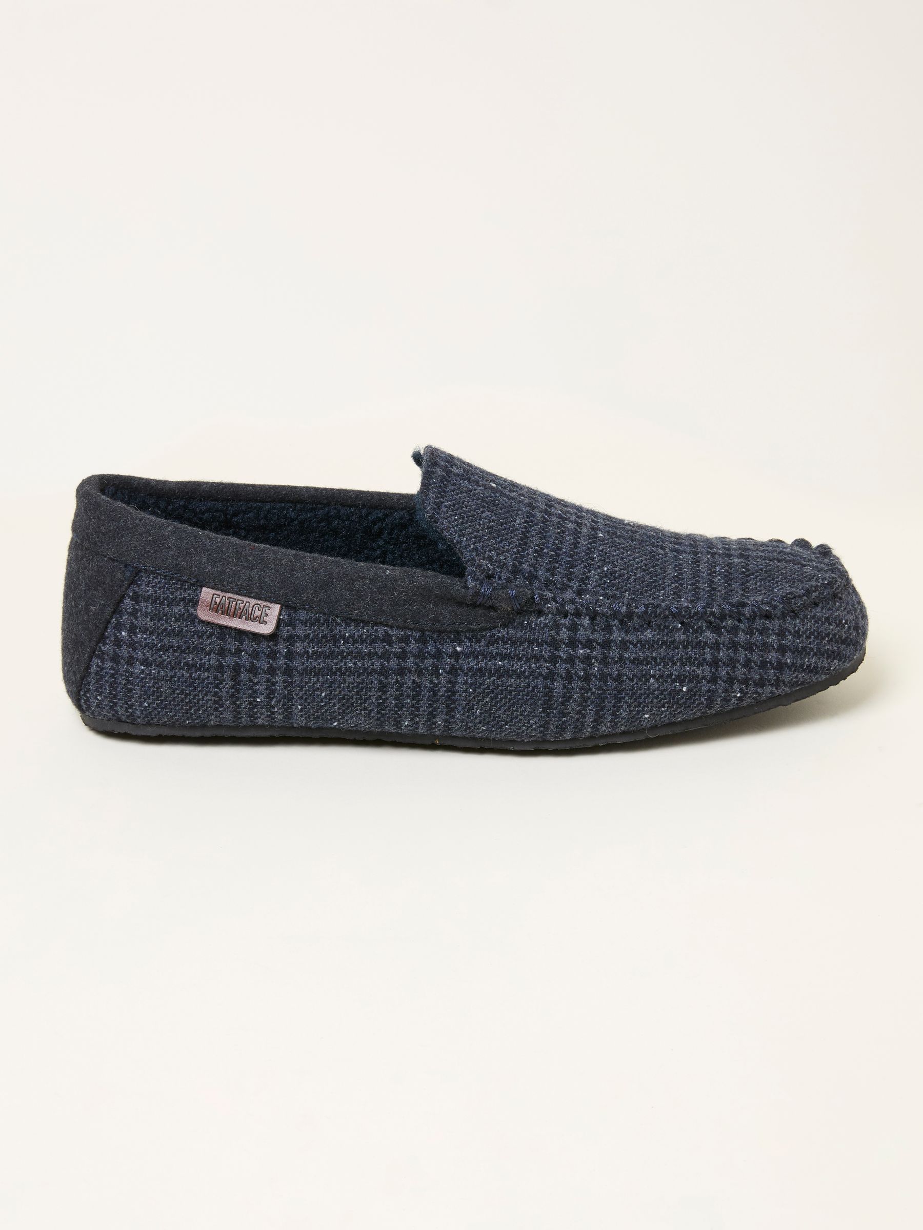 Noah Navy Check Moccasin | FatFace USA display picture 2