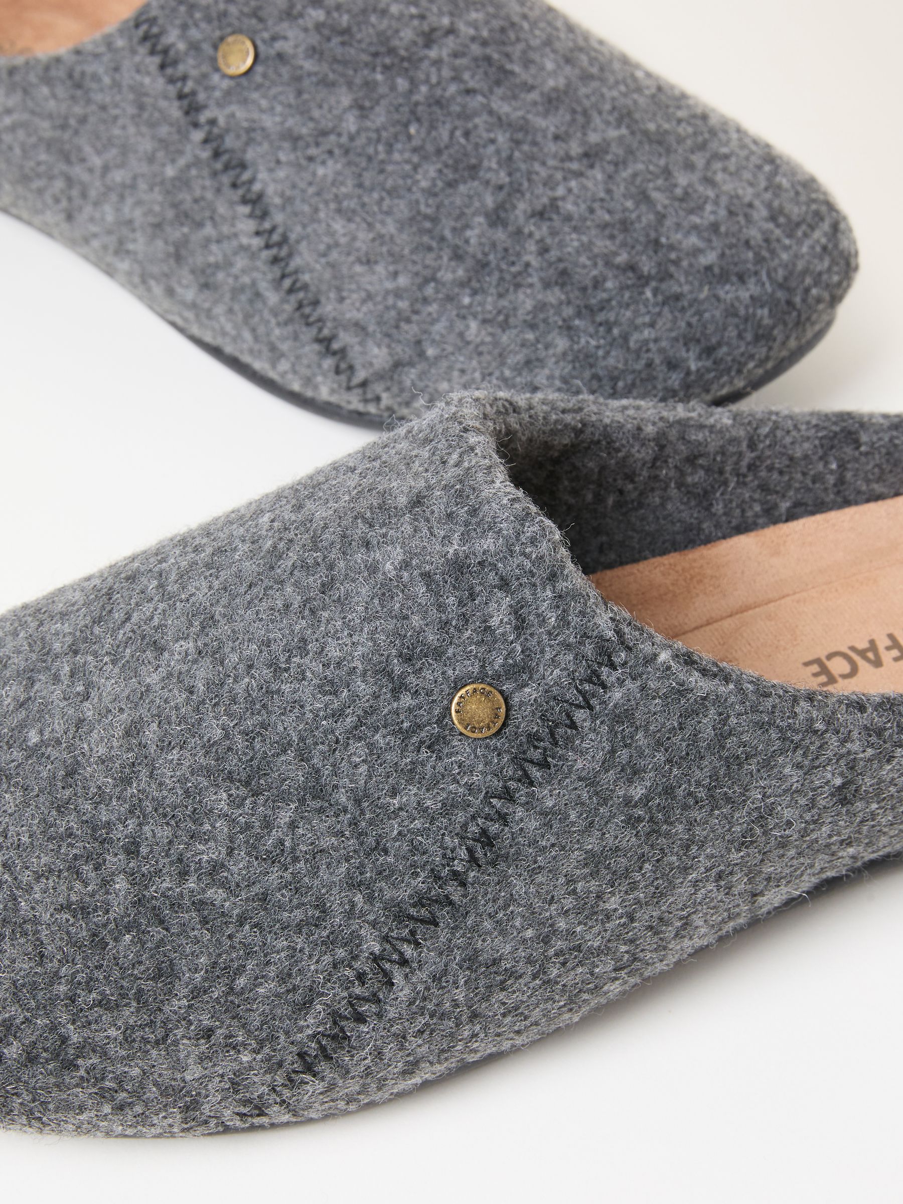 Ashby Grey Flexi Sole House Shoe - Image 2 of 3