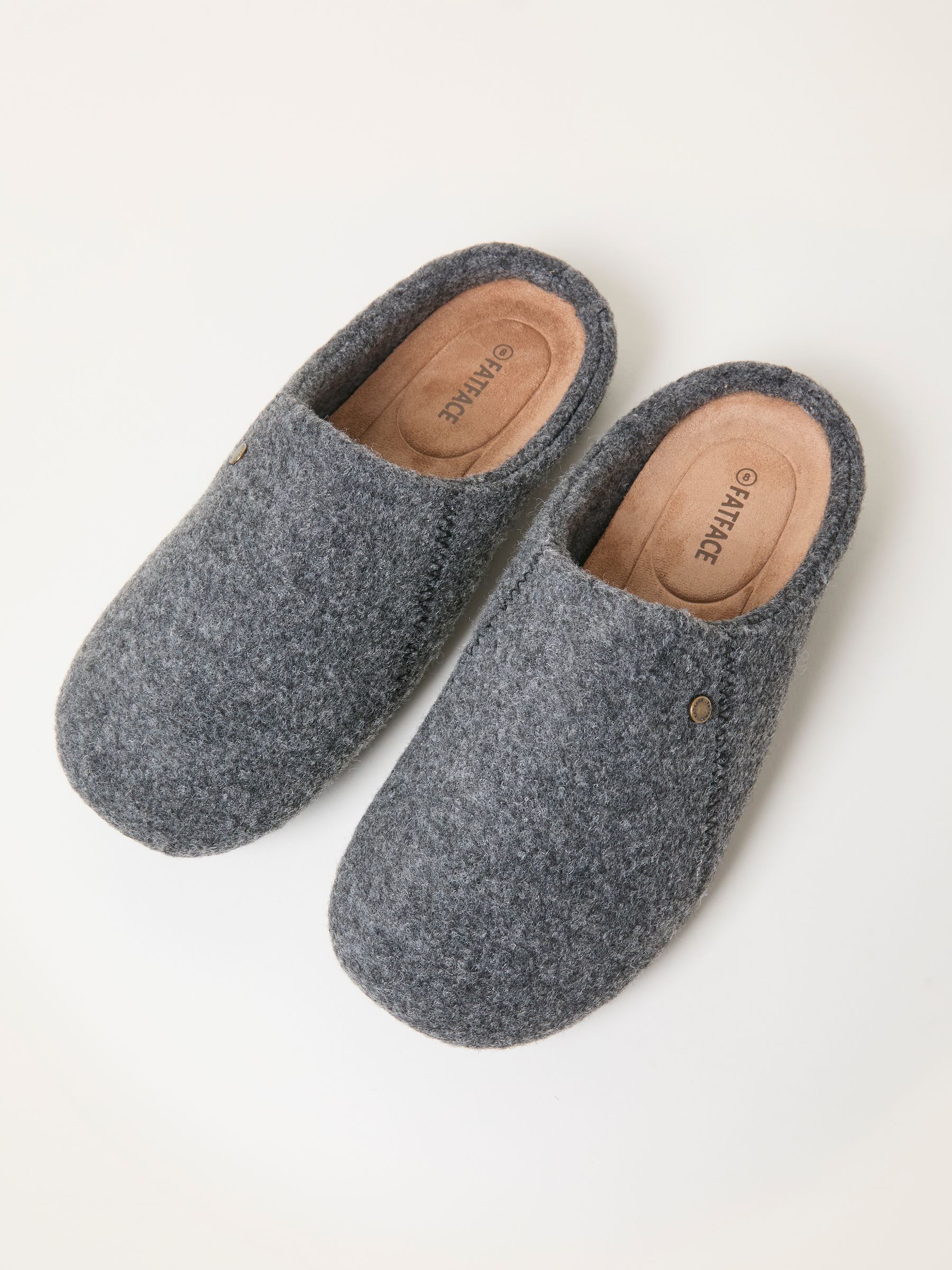 Ashby Grey Flexi Sole House Shoe - Image 3 of 3