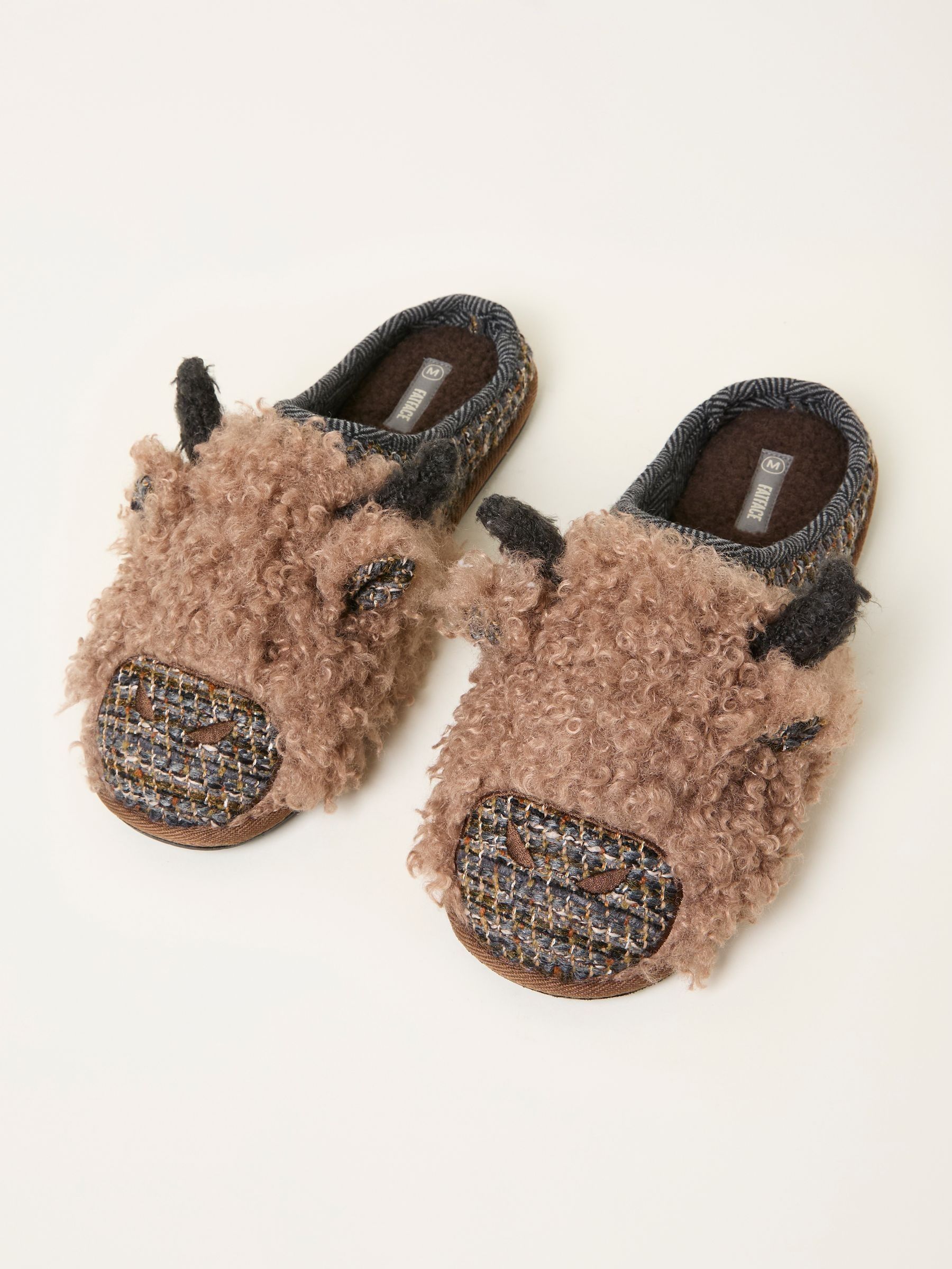 Hamish Brown Cow Slipper - Image 3 of 3