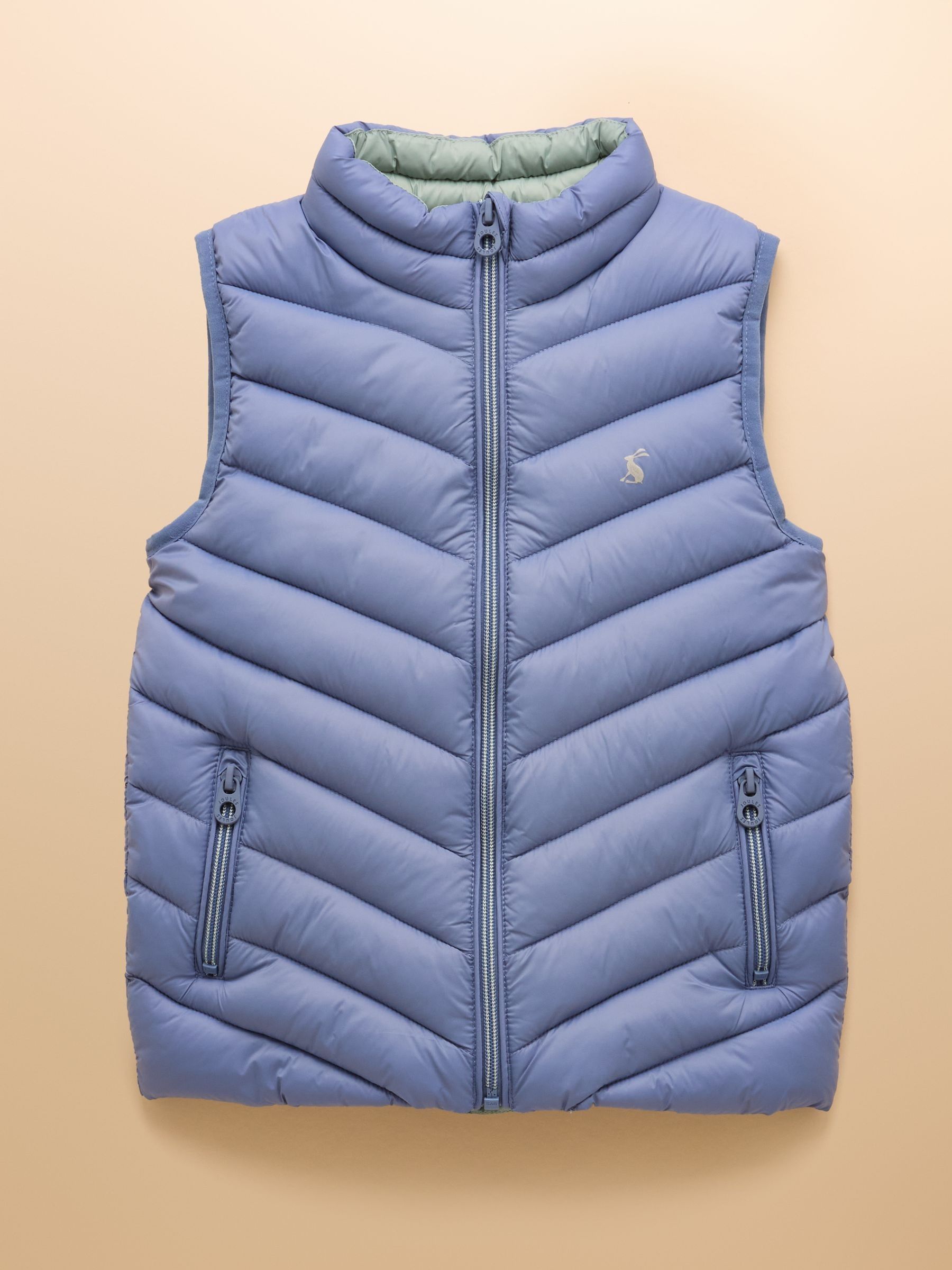 Girls' Crofton Gilet Blue Showerproof Padded Gilet - Image 1 of 6