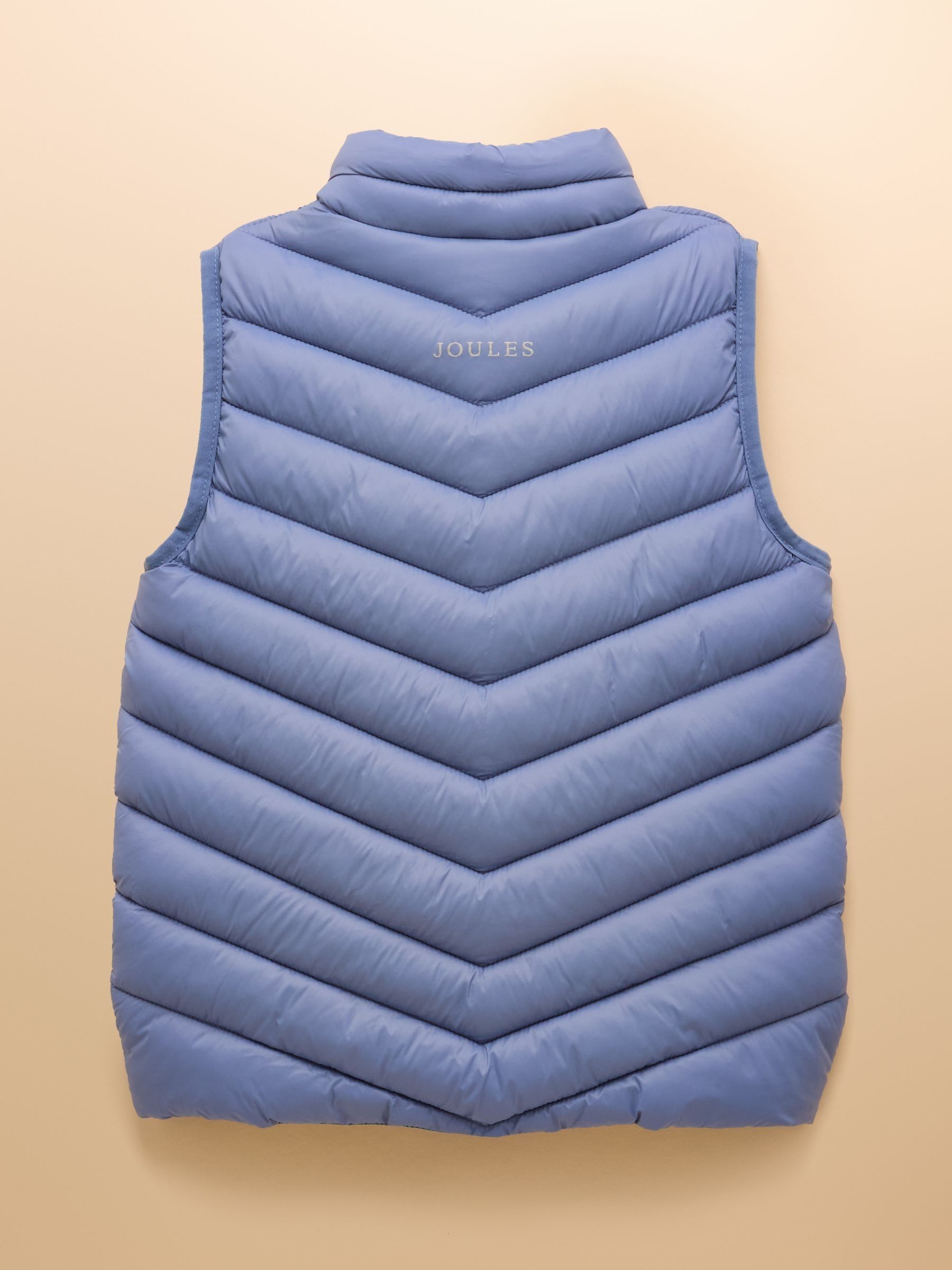 Girls' Crofton Gilet Blue Showerproof Padded Gilet - Image 2 of 6