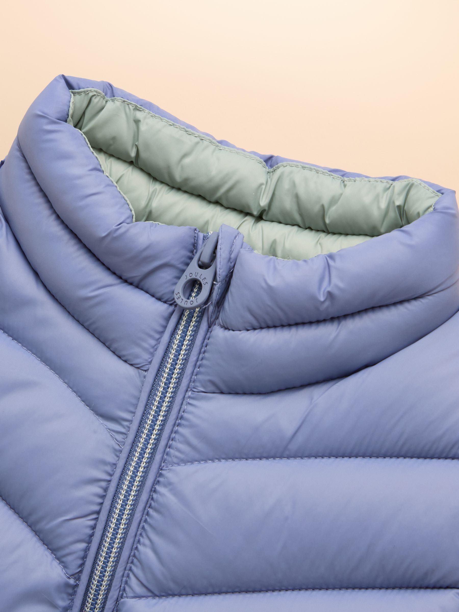 Girls' Crofton Gilet Blue Showerproof Padded Gilet - Image 4 of 6