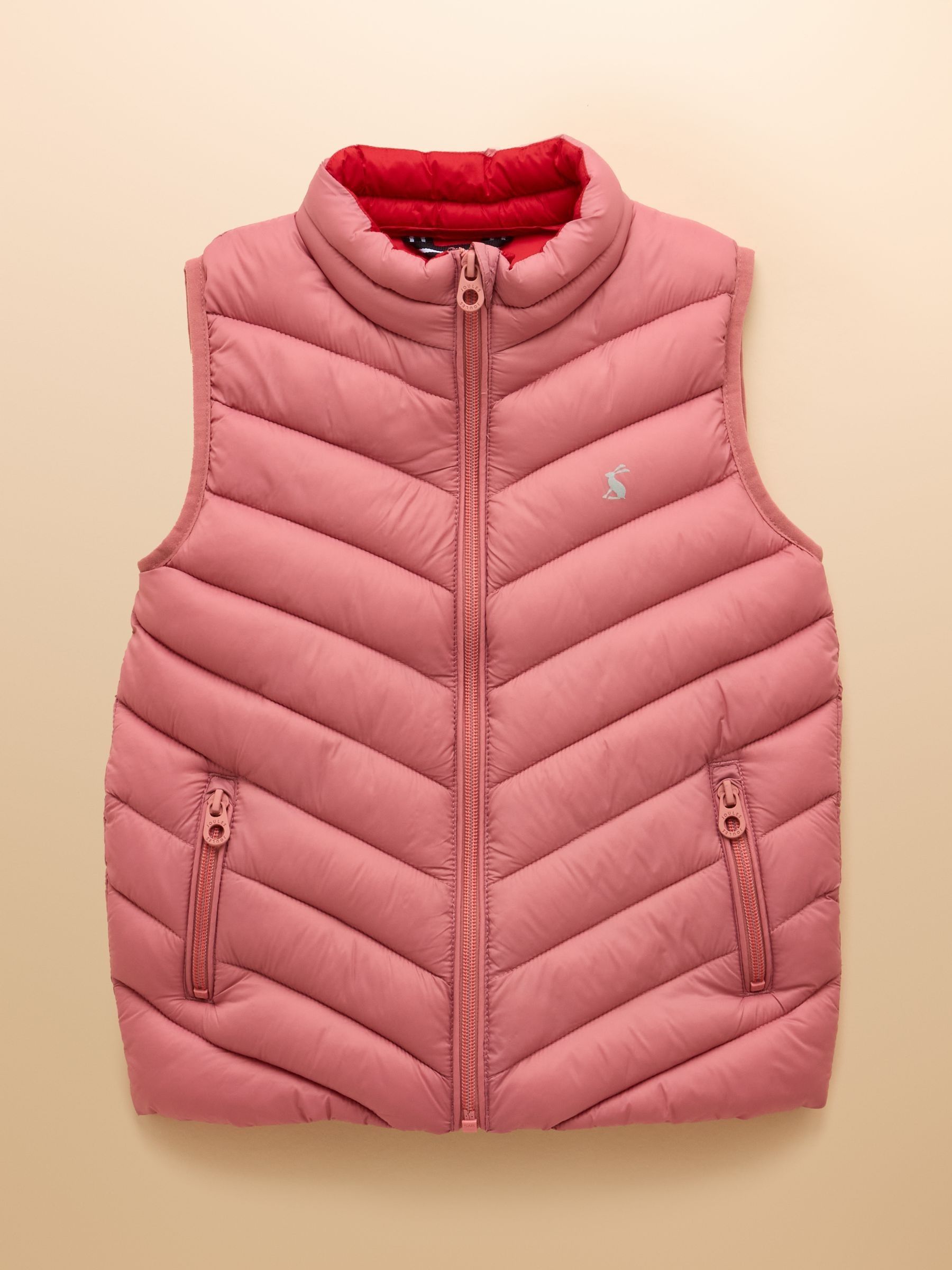 Girls' Crofton Gilet Pink Showerproof Padded Gilet - Image 1 of 6