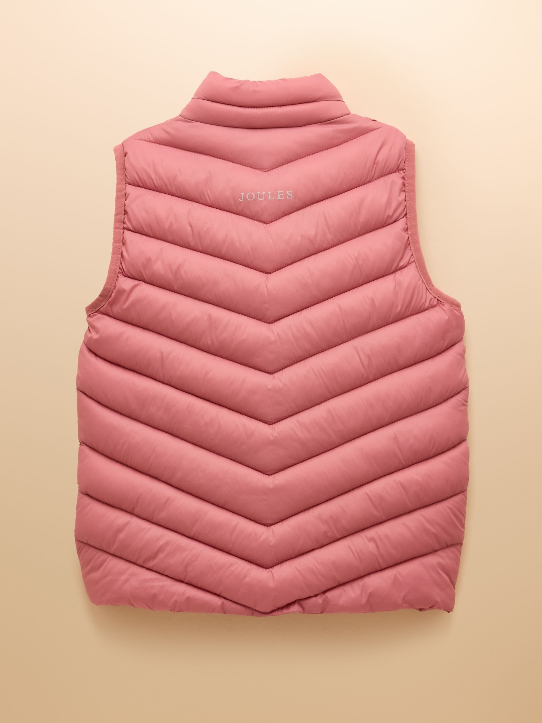 Girls' Crofton Gilet Pink Showerproof Padded Gilet - Image 2 of 6