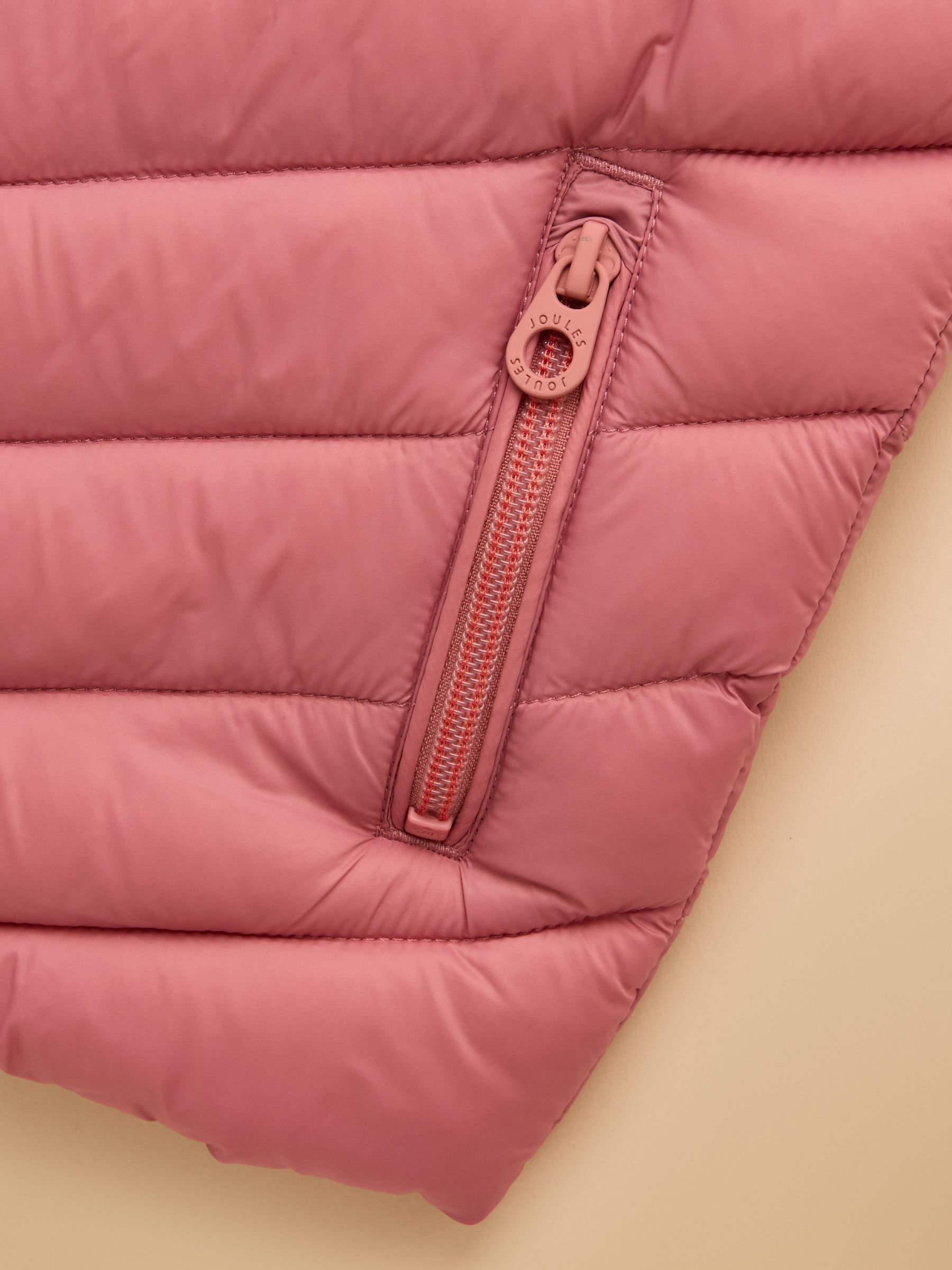Girls' Crofton Gilet Pink Showerproof Padded Gilet - Image 4 of 6