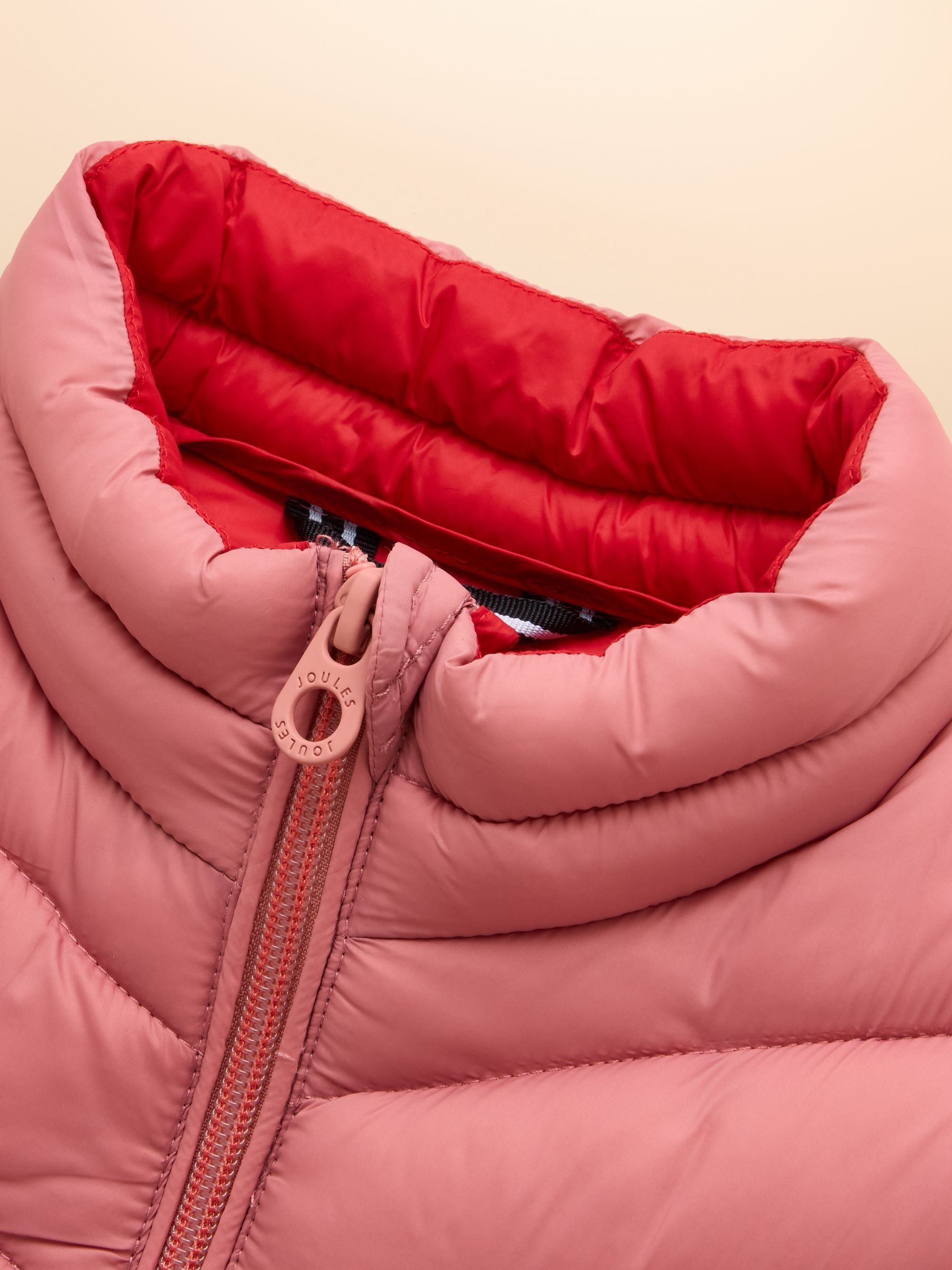 Girls' Crofton Gilet Pink Showerproof Padded Gilet - Image 5 of 6