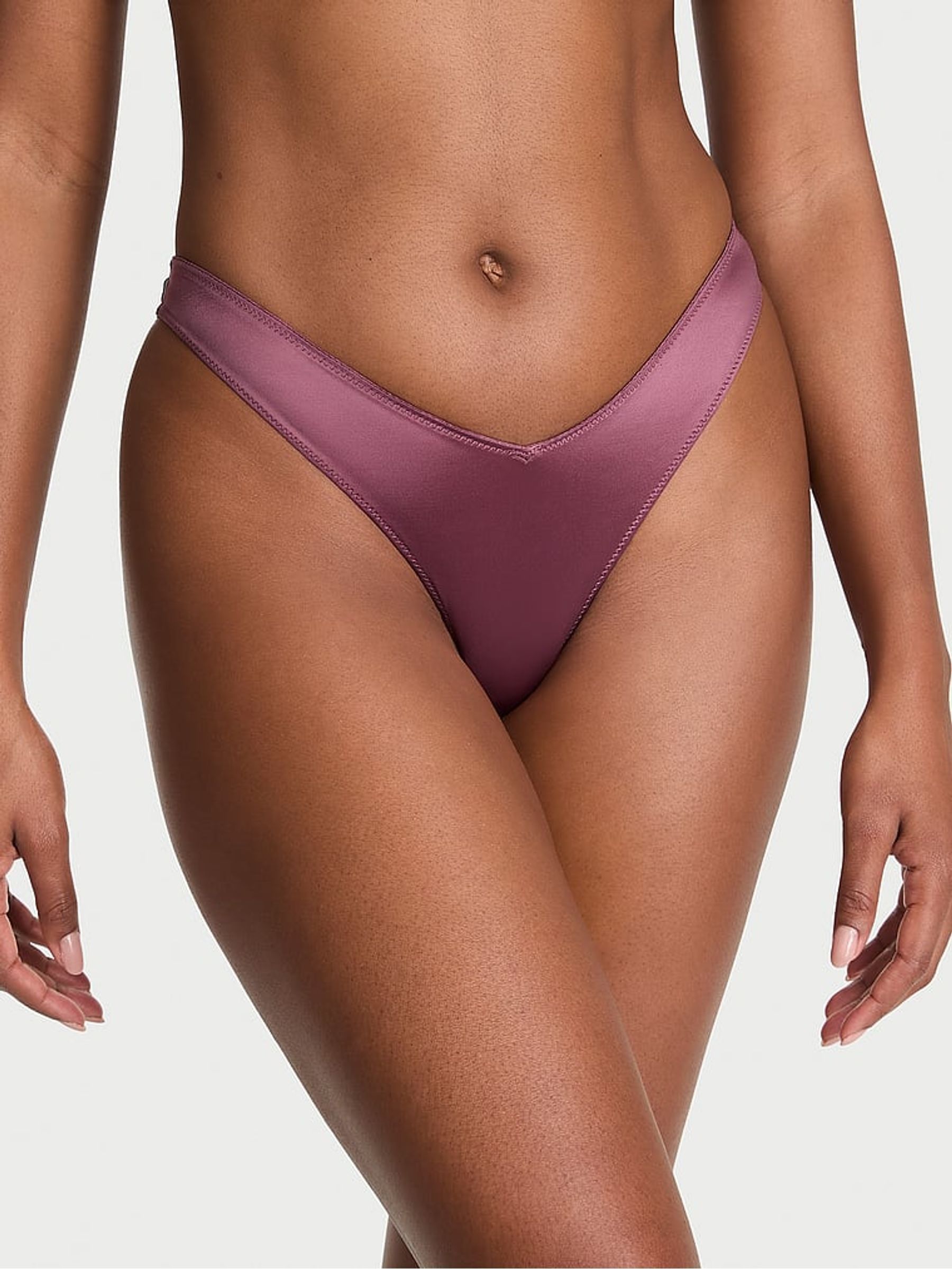 Purple Vapor Thong Knickers - Image 2 of 2