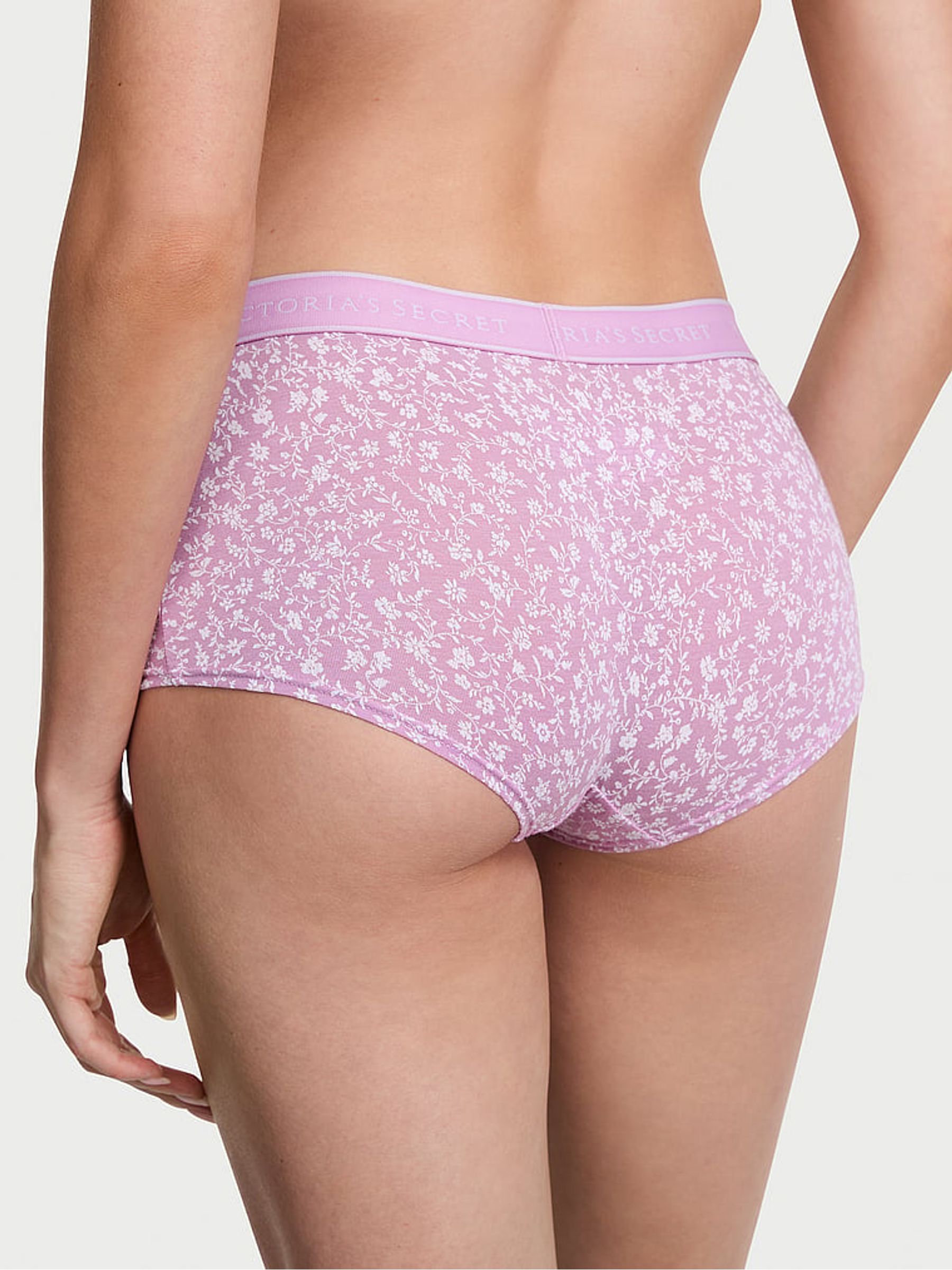 Scattered Floral Purple Short Knickers - Image 2 of 3