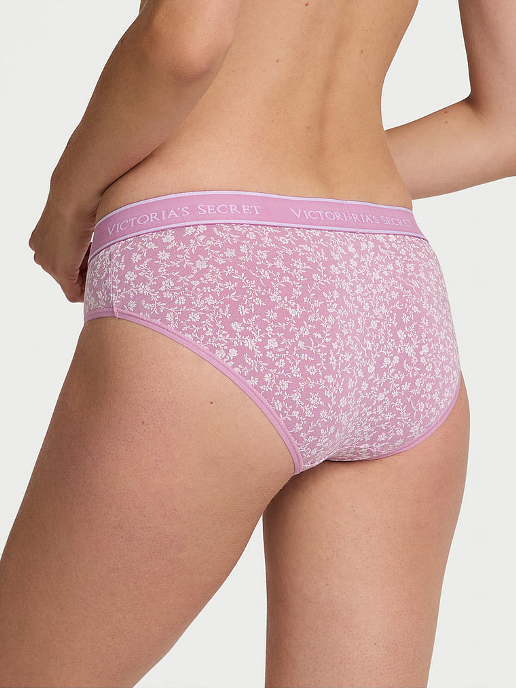 Scattered Floral Purple Hipster Knickers - Image 2 of 3