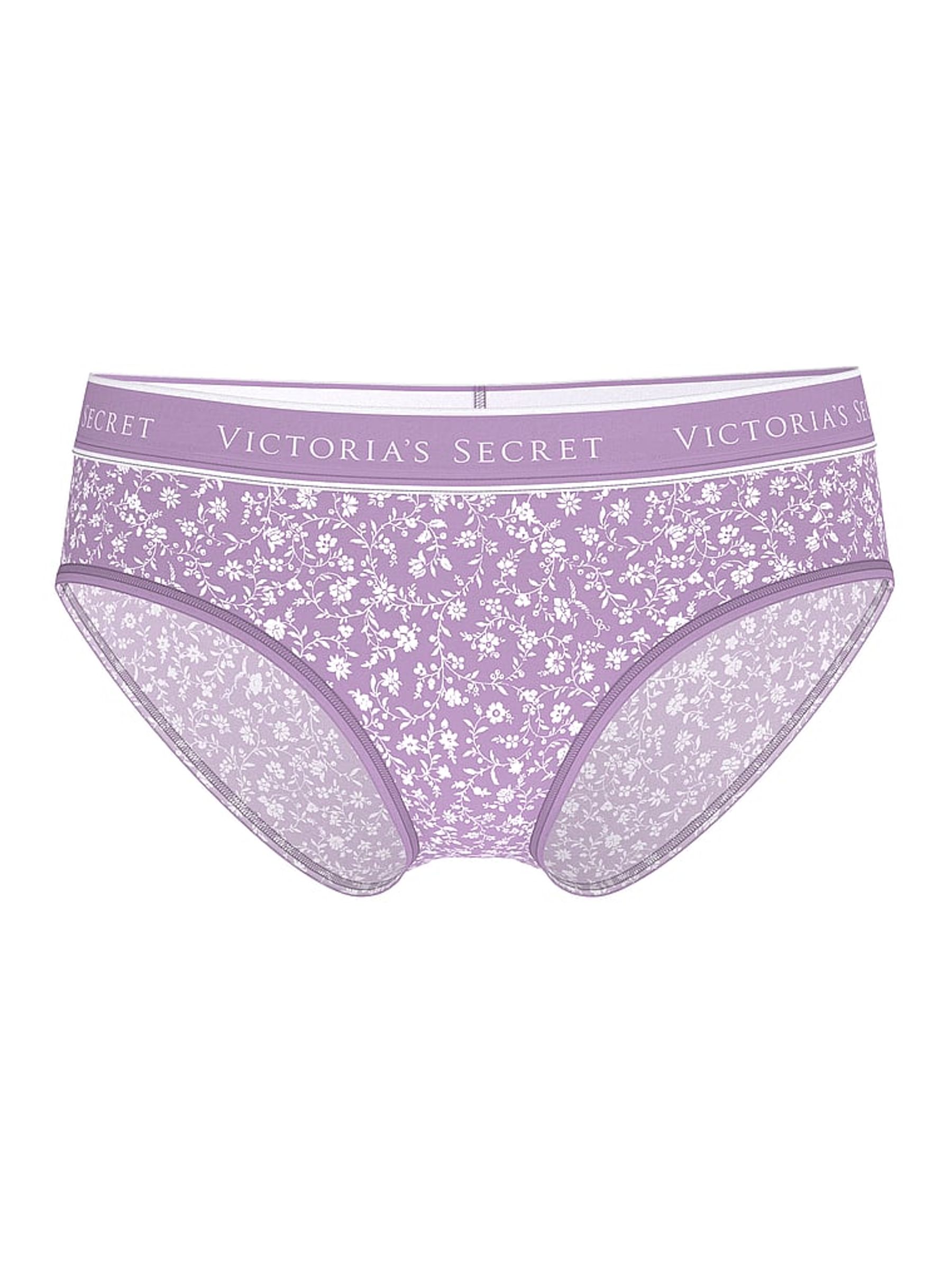 Scattered Floral Purple Hipster Knickers - Image 3 of 3