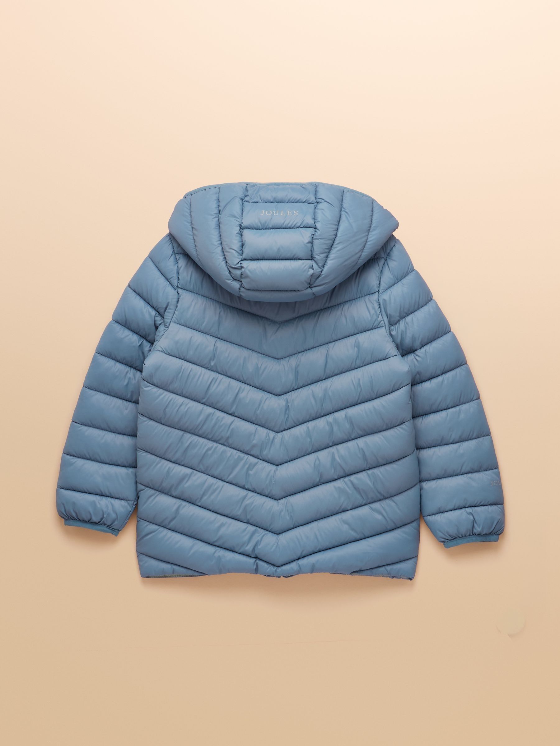 Kids' Cairn Blue Showerproof Padded Coat with Hood - Image 2 of 5 Kids' Cairn Blue Showerproof Padded Coat with Hood - Image 2 of 5