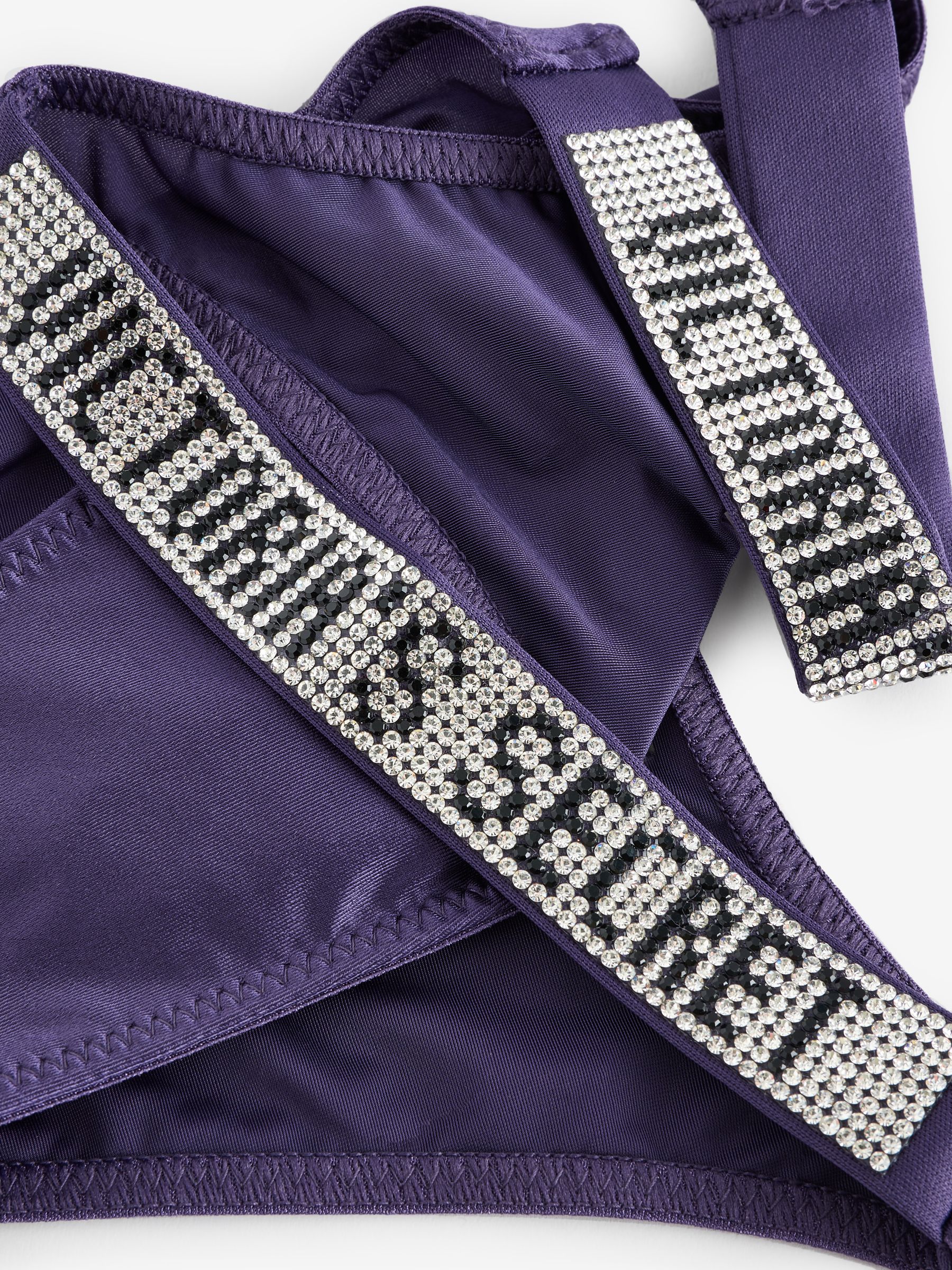 Valiant Purple Brazilian Shine Strap Knickers - Image 2 of 3