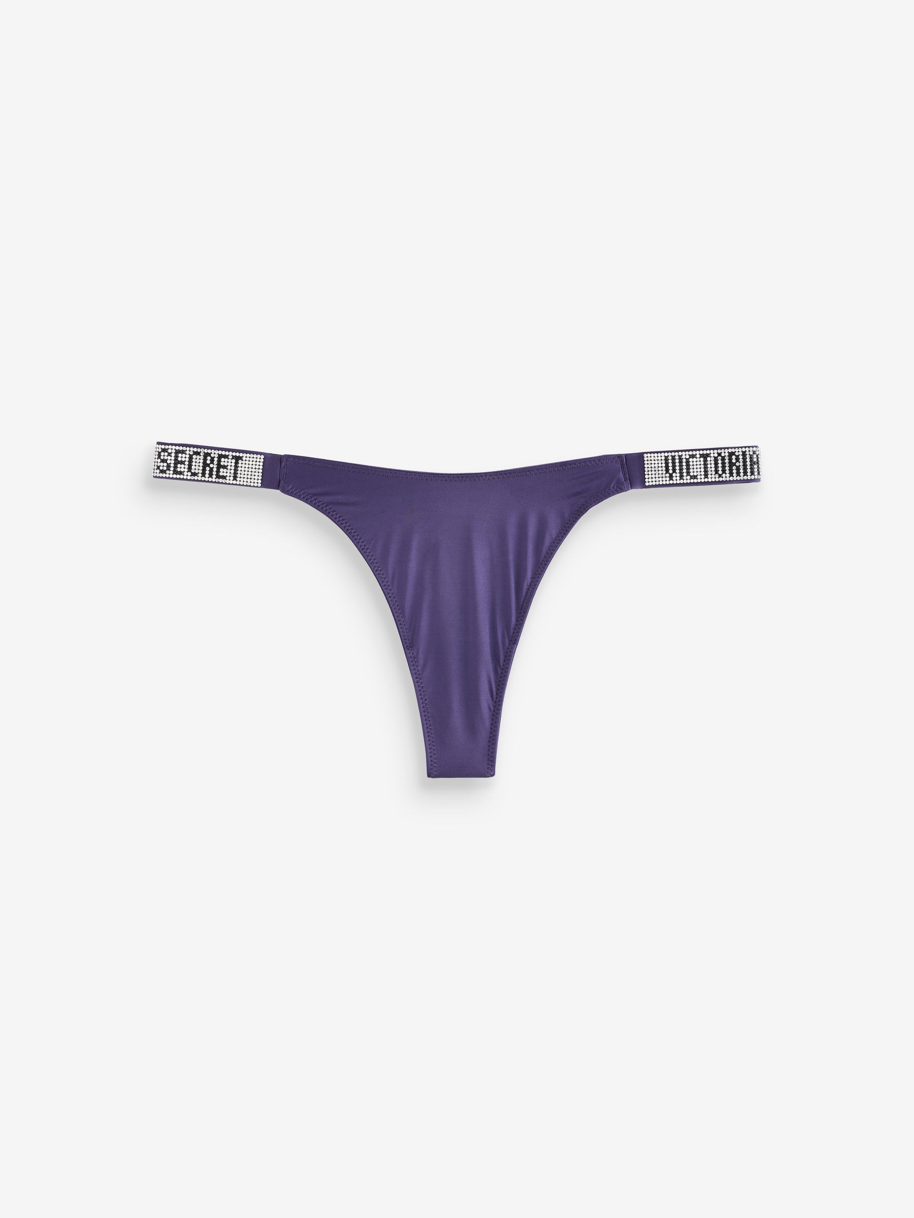 Valiant Purple Thong Shine Strap Knickers | Victoria display picture 1