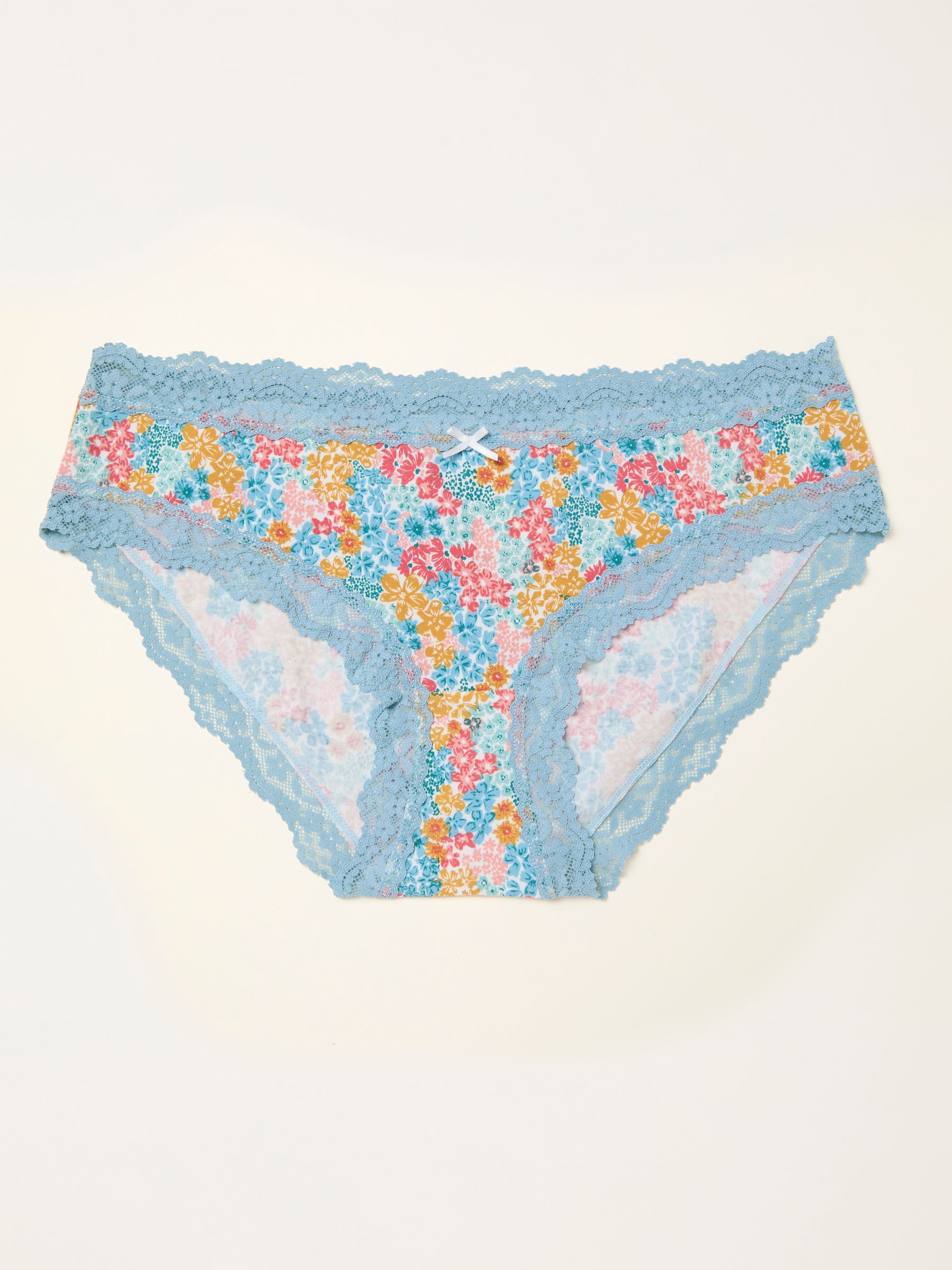 Ivory Busy Floral Classic Knickers - Image 1 of 2