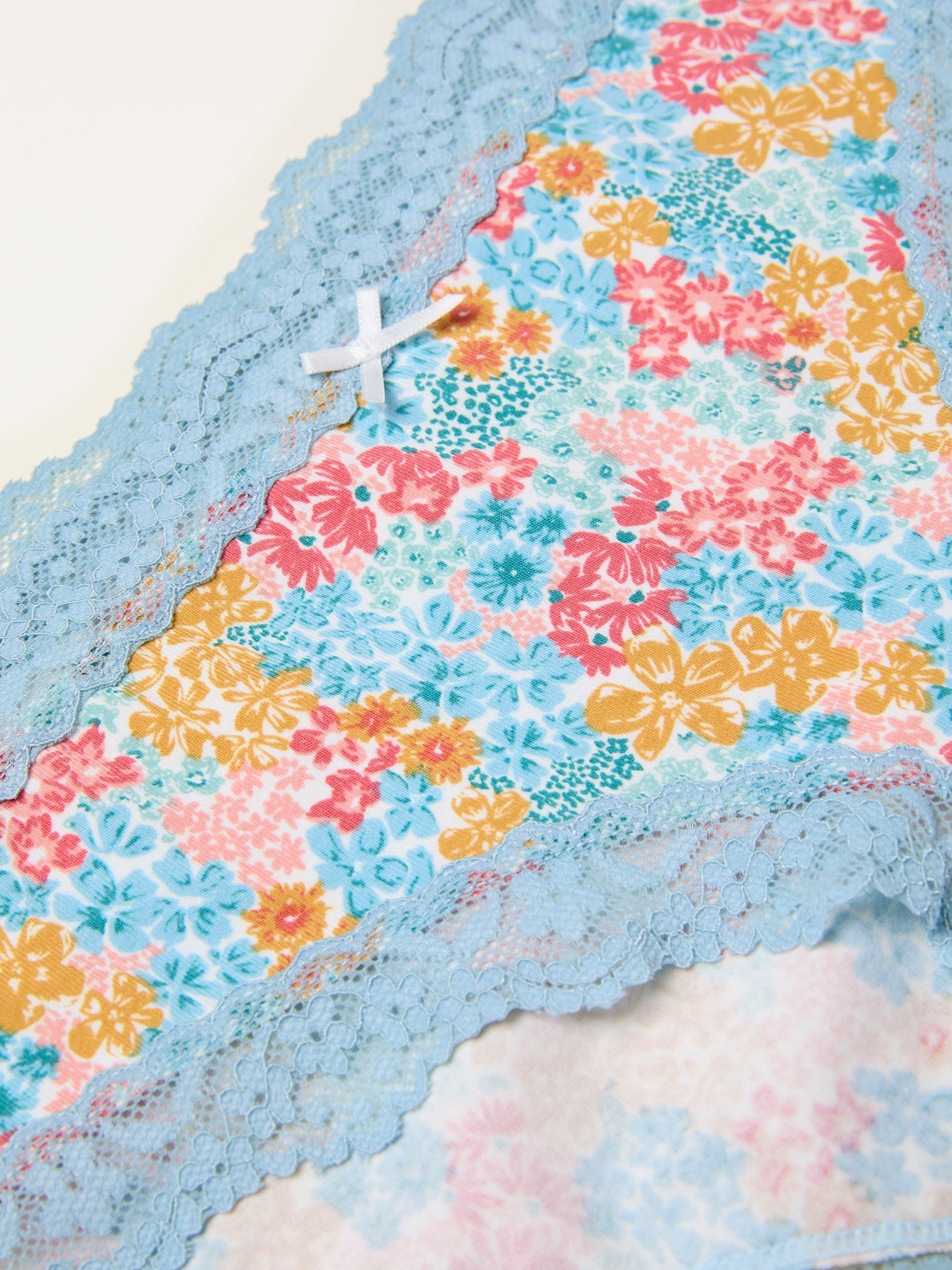 Ivory Busy Floral Classic Knickers - Image 2 of 2