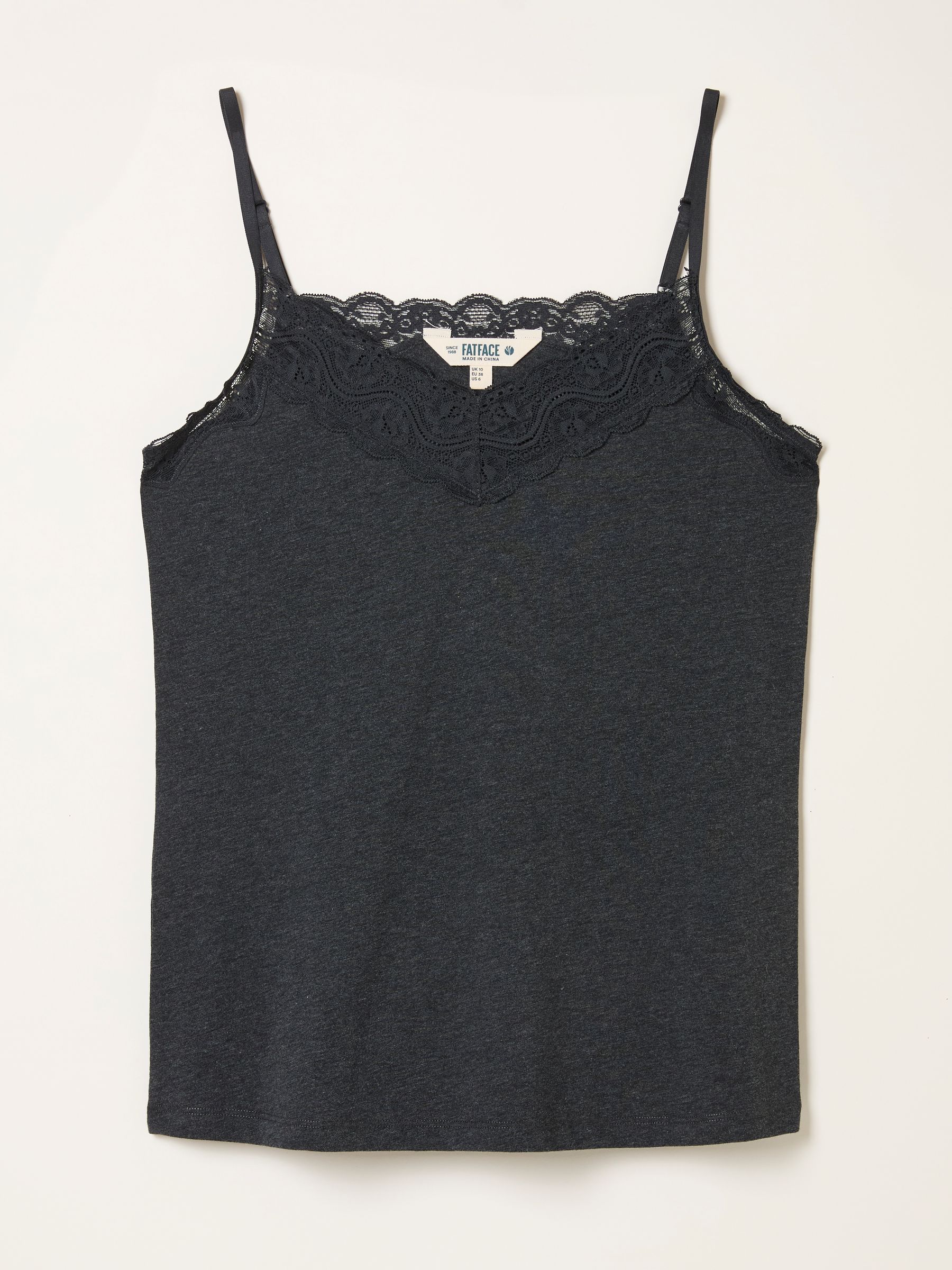 Charcoal Grey Lace Vest - Image 1 of 1