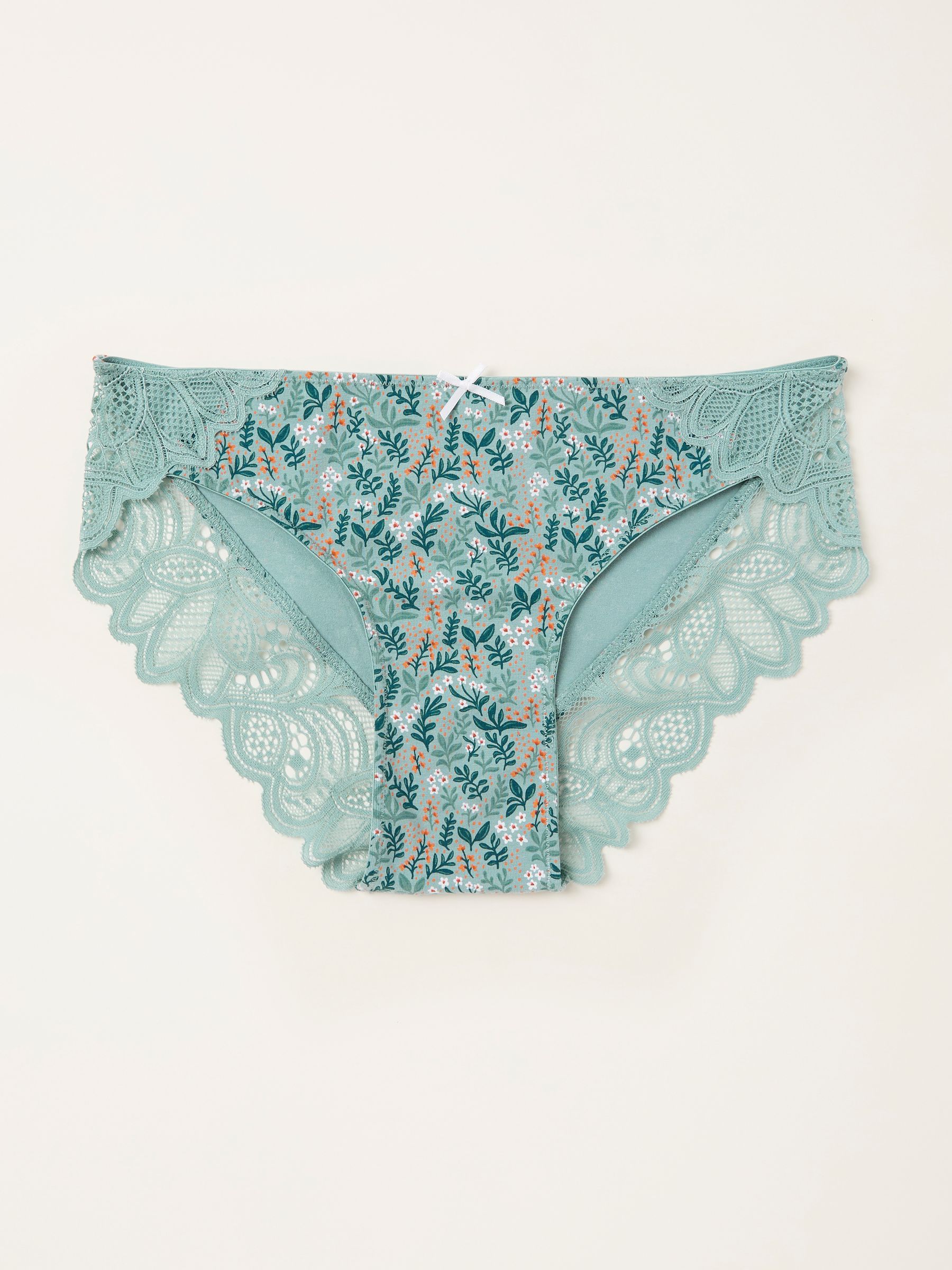 Green Haze Busy Bloom Brazillian Knickers - Image 1 of 1