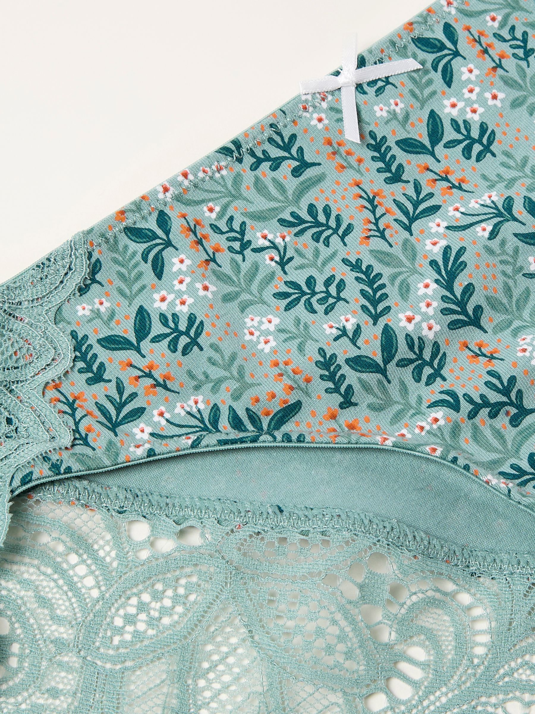 Green Haze Busy Bloom Brazillian Knickers - Image 2 of 2