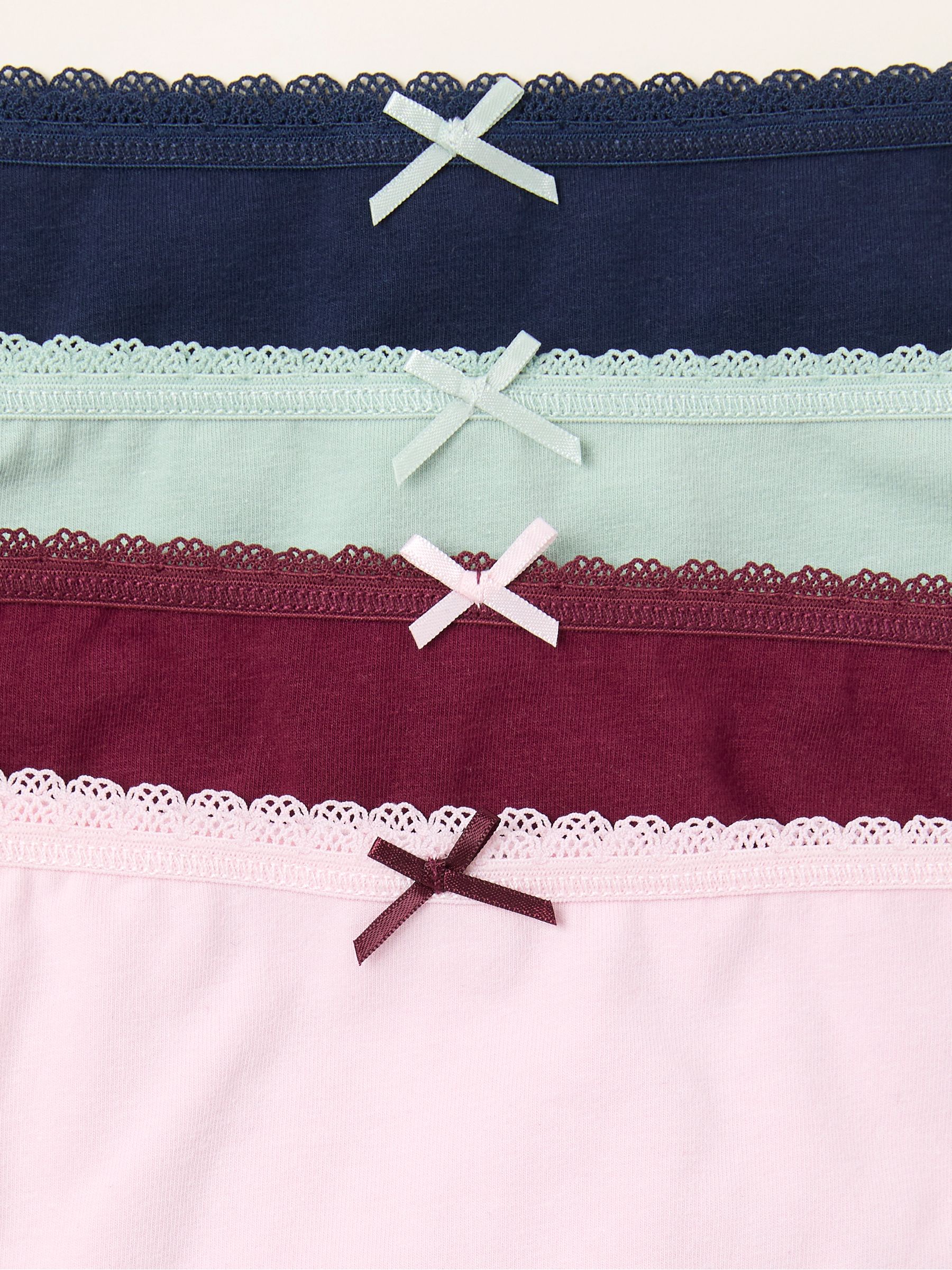 Multi 4 Pack of Plain High Leg Knickers - Image 2 of 2