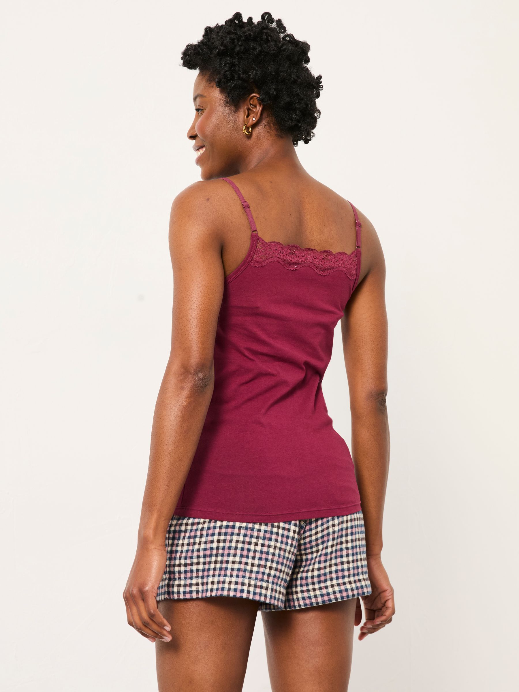 Burgundy Red Lace Vest - Image 2 of 4 Burgundy Red Lace Vest - Image 2 of 4