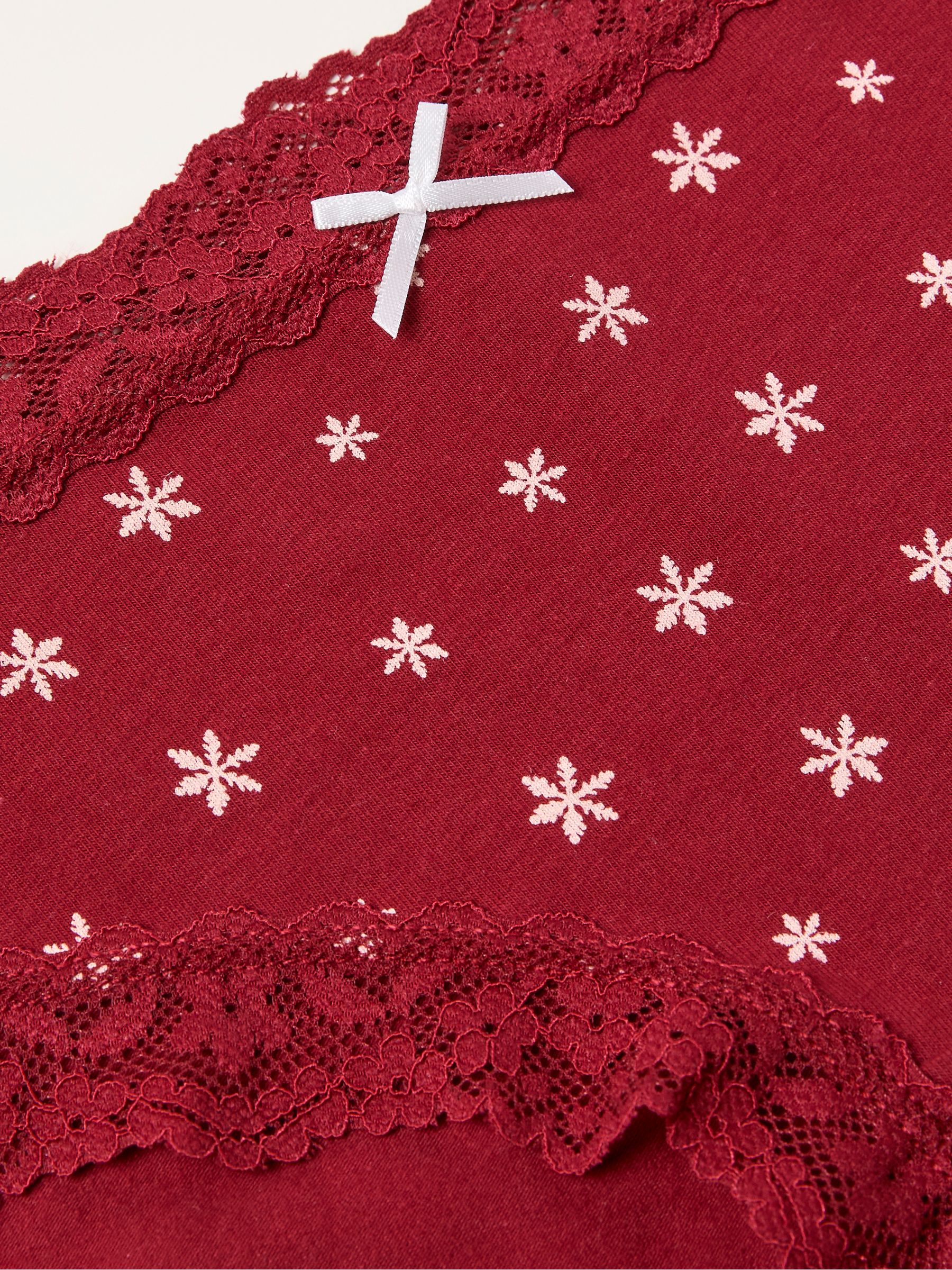 Red Snowflake Classic Knickers - Image 2 of 2
