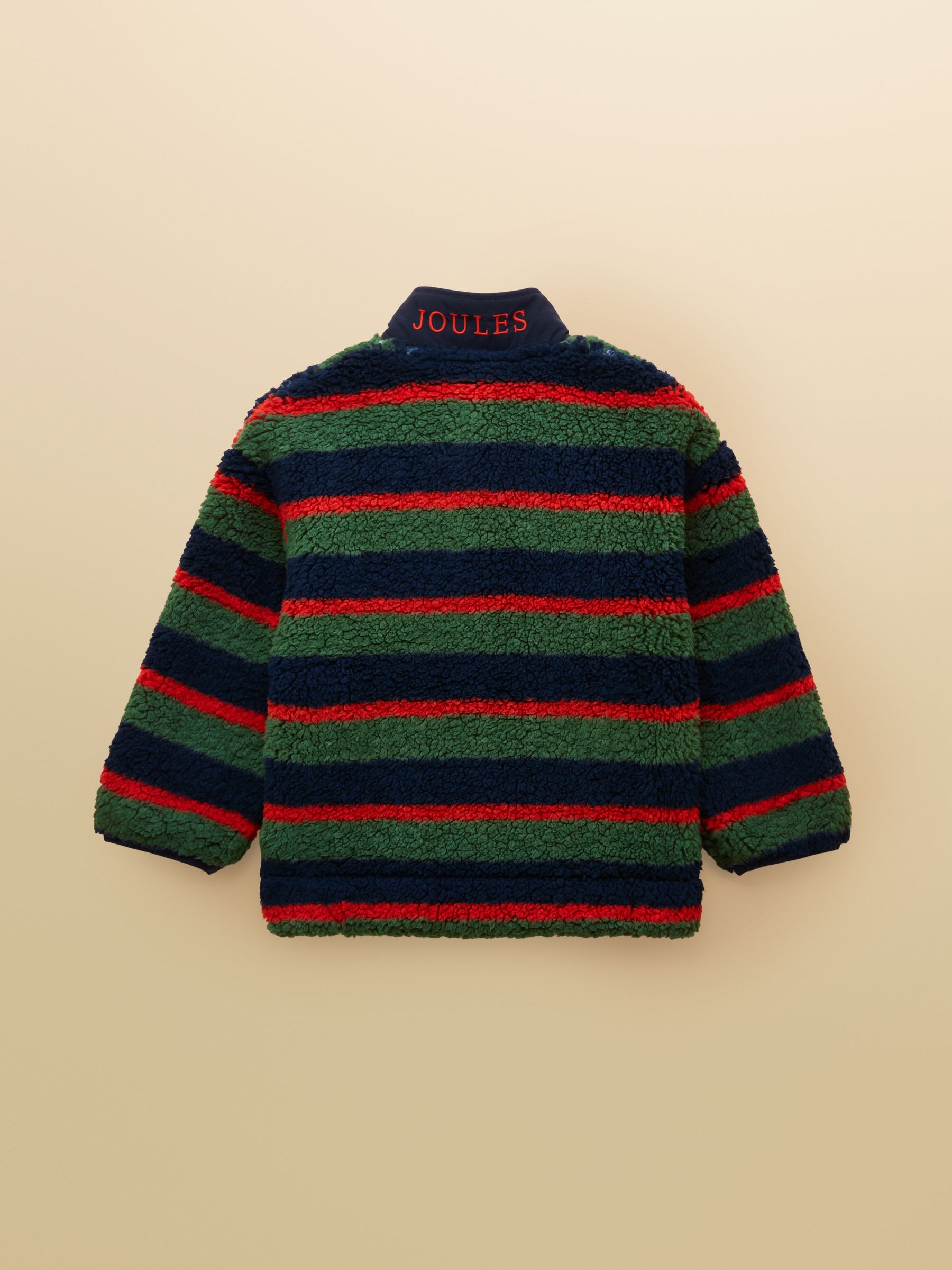 Boys' Billy Multi Stripe Zip Through Fleece - Image 2 of 5