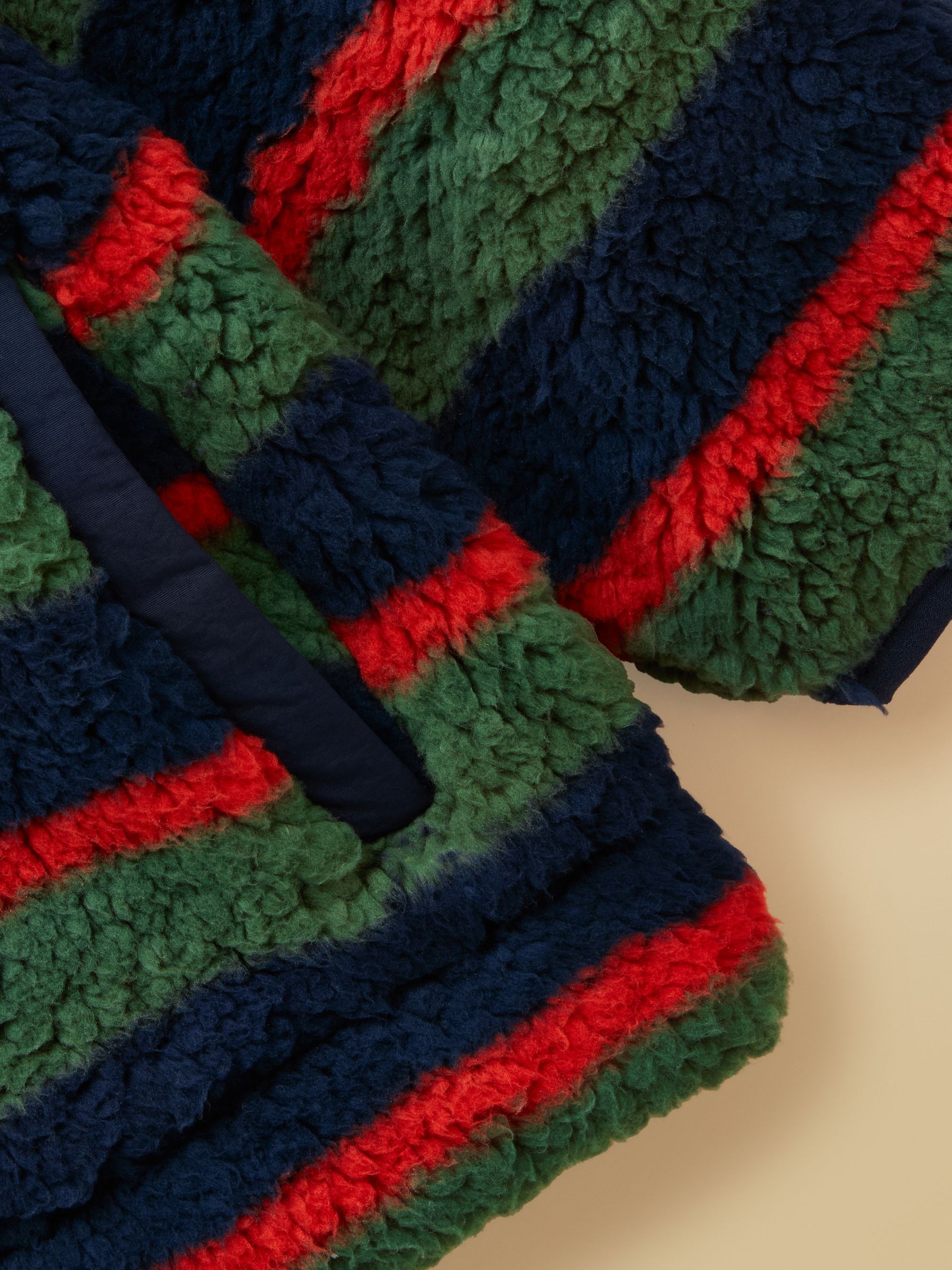 Boys' Billy Multi Stripe Zip Through Fleece - Image 4 of 5