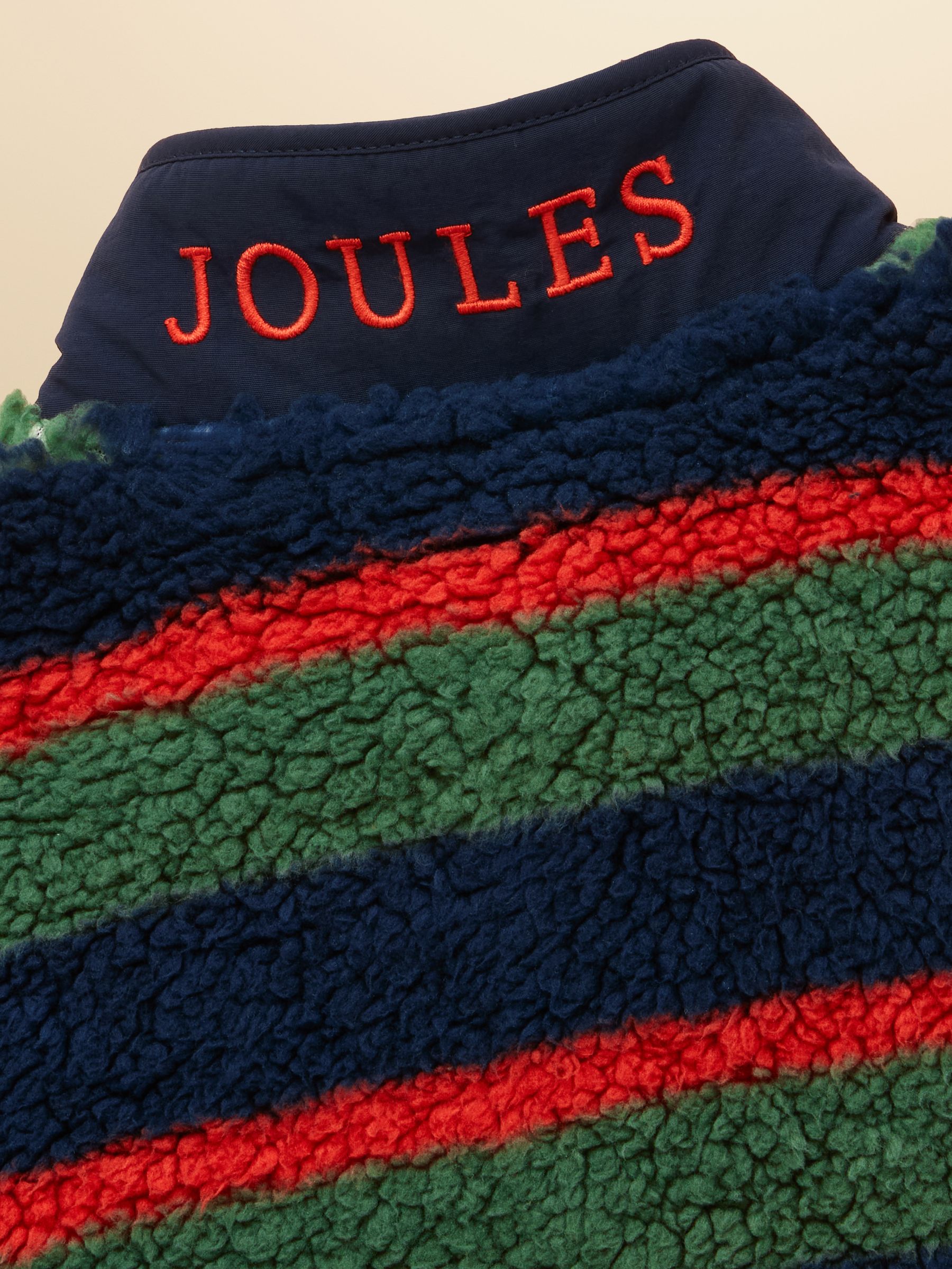 Boys' Billy Multi Stripe Zip Through Fleece - Image 5 of 5