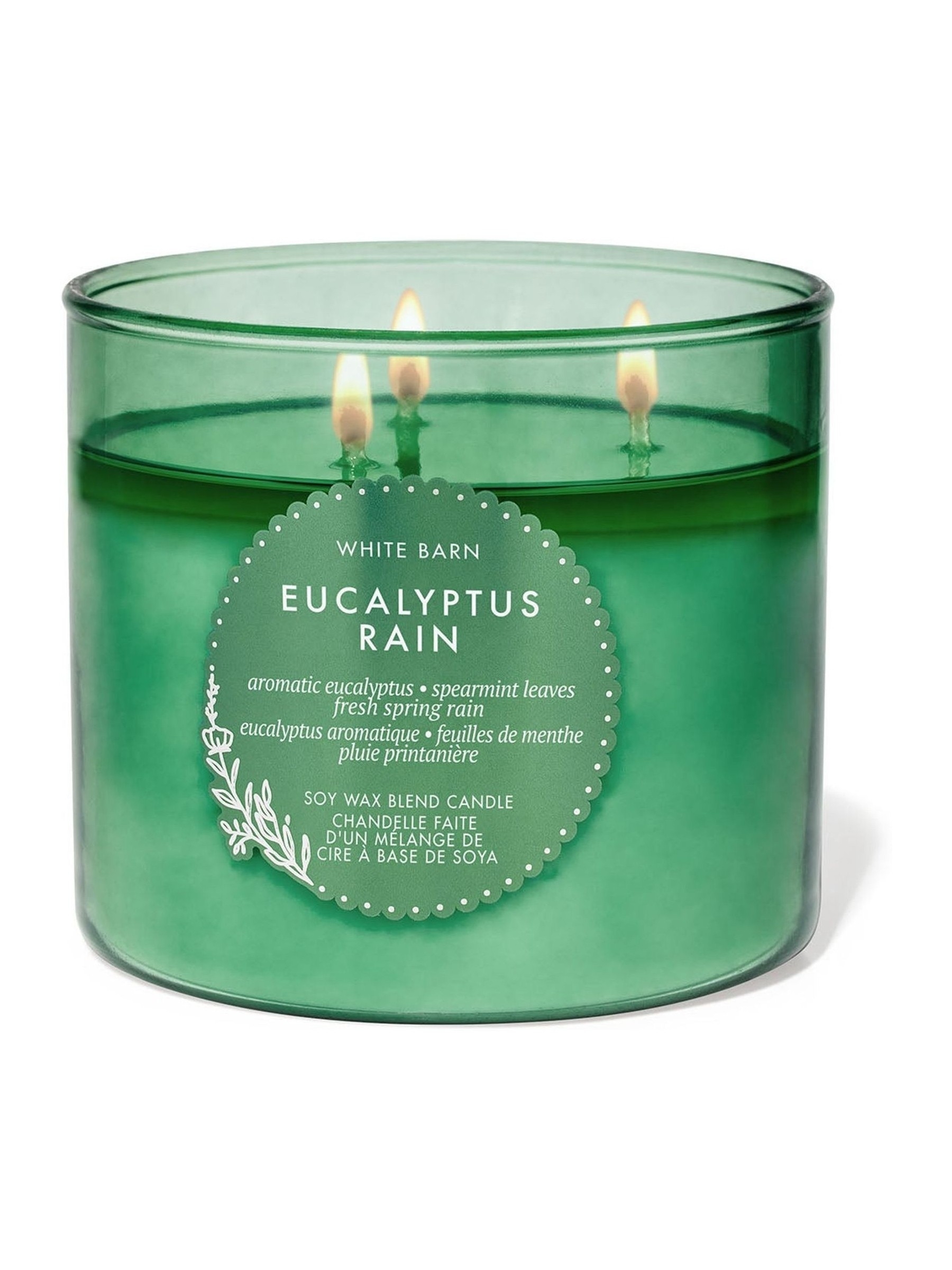 EucRain Candle 14.5 oz / 411 g 3 Wick - Image 1 of 1