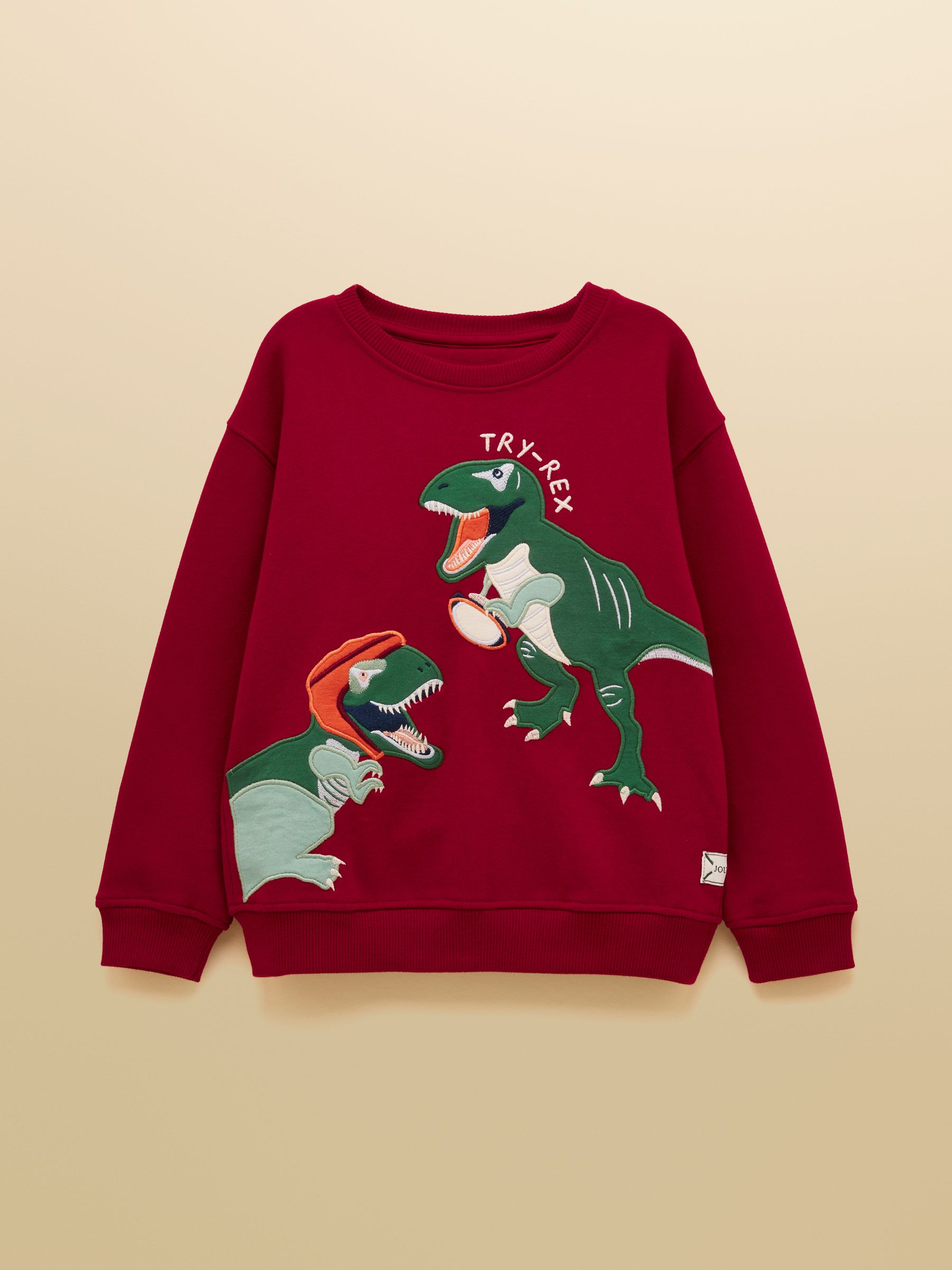 Boys' Port Dino Applique Sweatshirt - Image 1 of 5 Boys' Port Dino Applique Sweatshirt - Image 1 of 5