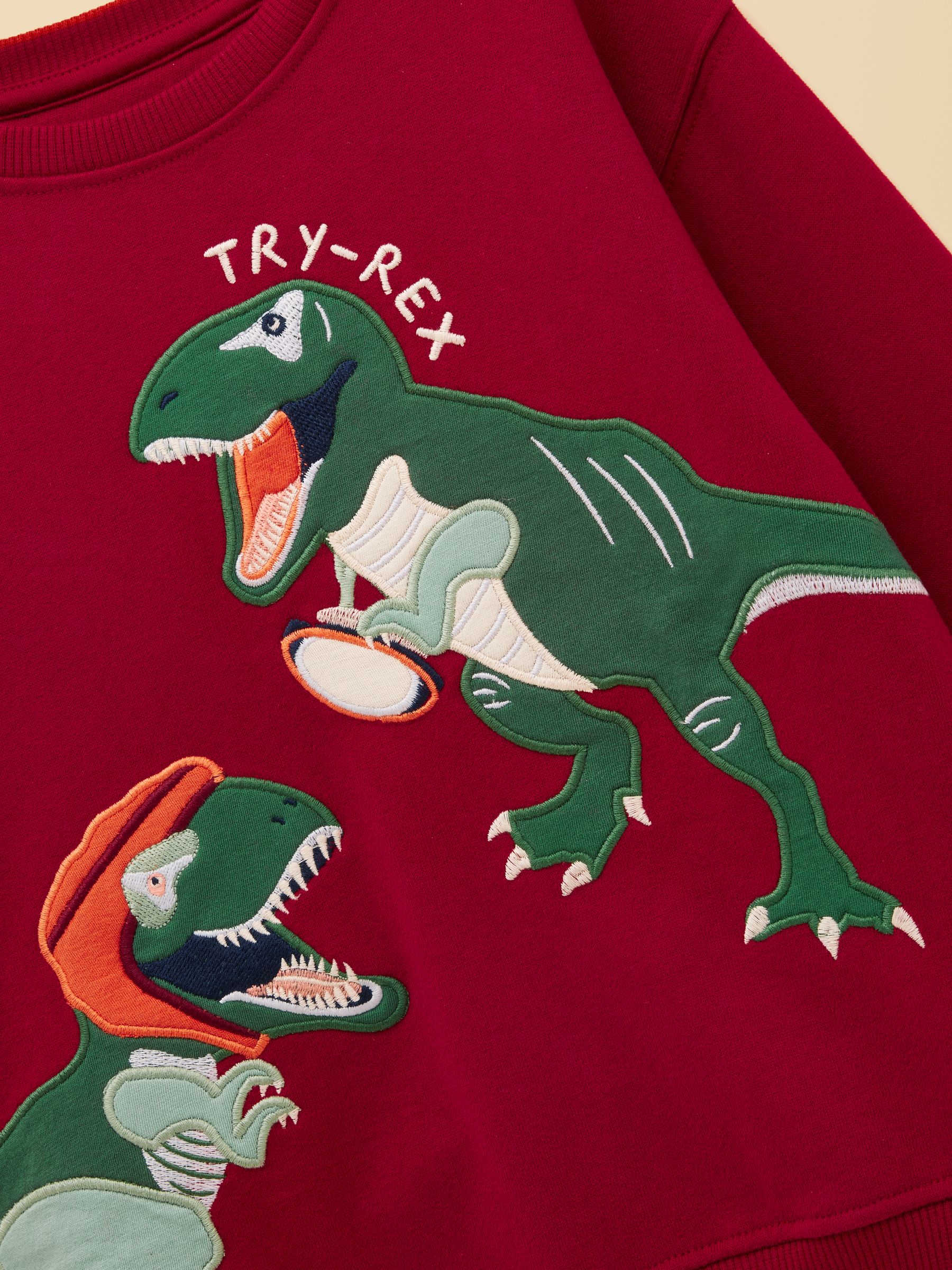 Boys' Port Dino Applique Sweatshirt - Image 3 of 5