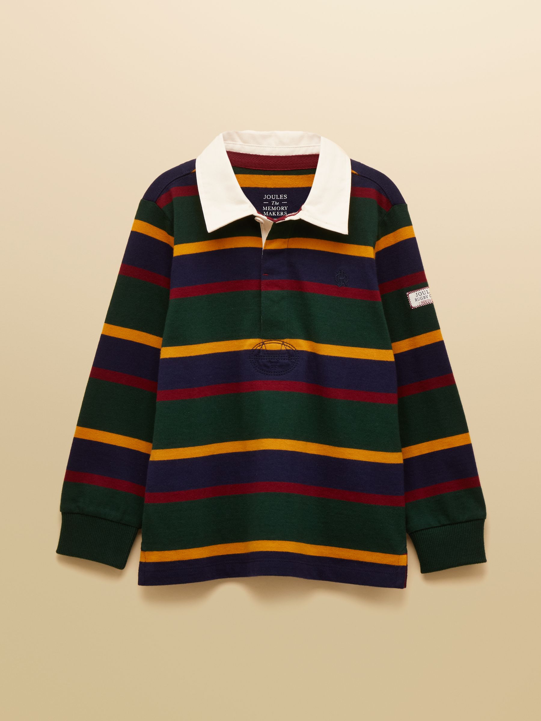 Boys' Rugby Club Multi Stripe Long Sleeve Shirt - Image 3 of 6