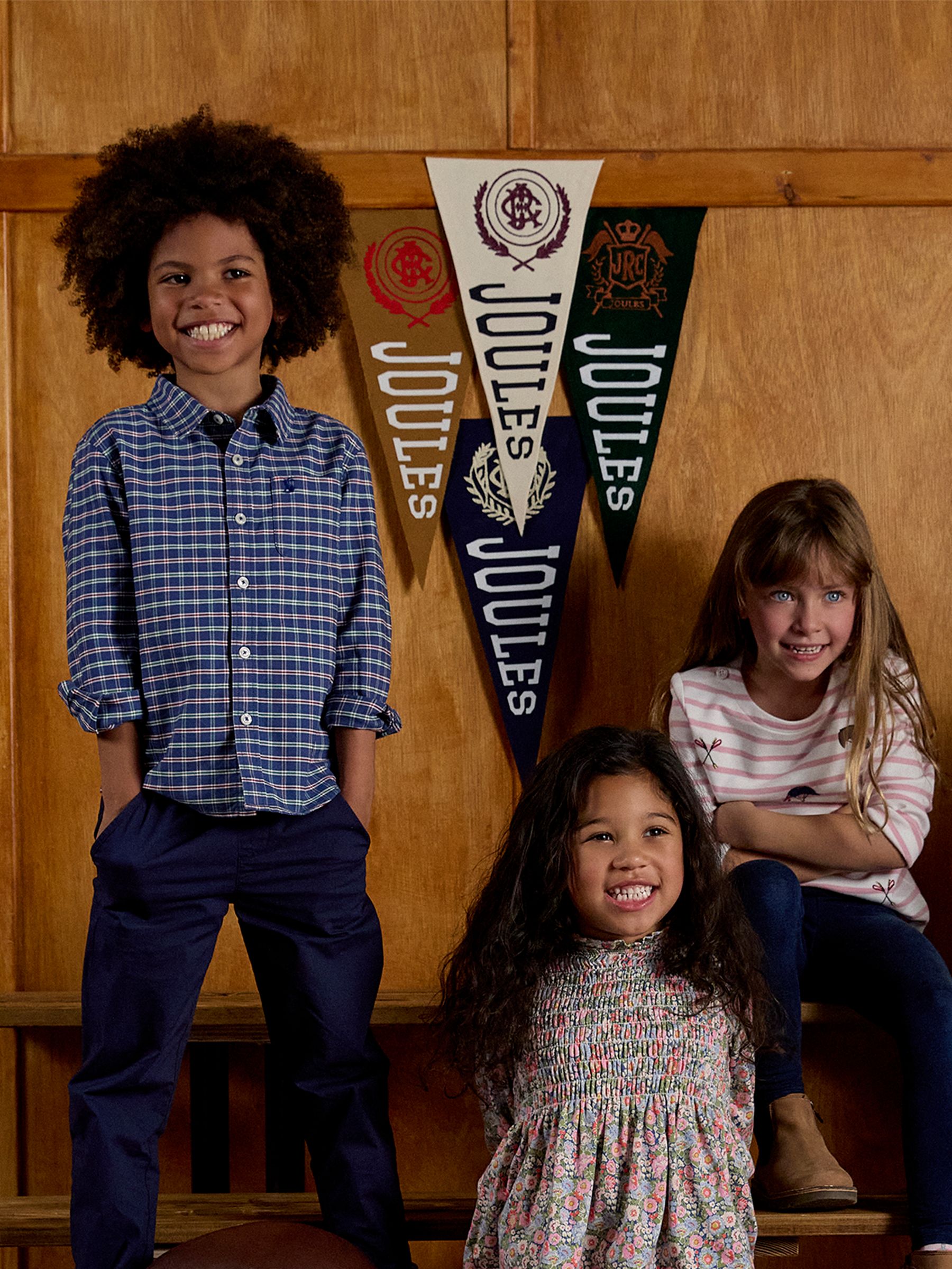 Boys' Welford Blue Checked Cotton Shirt - Image 3 of 7