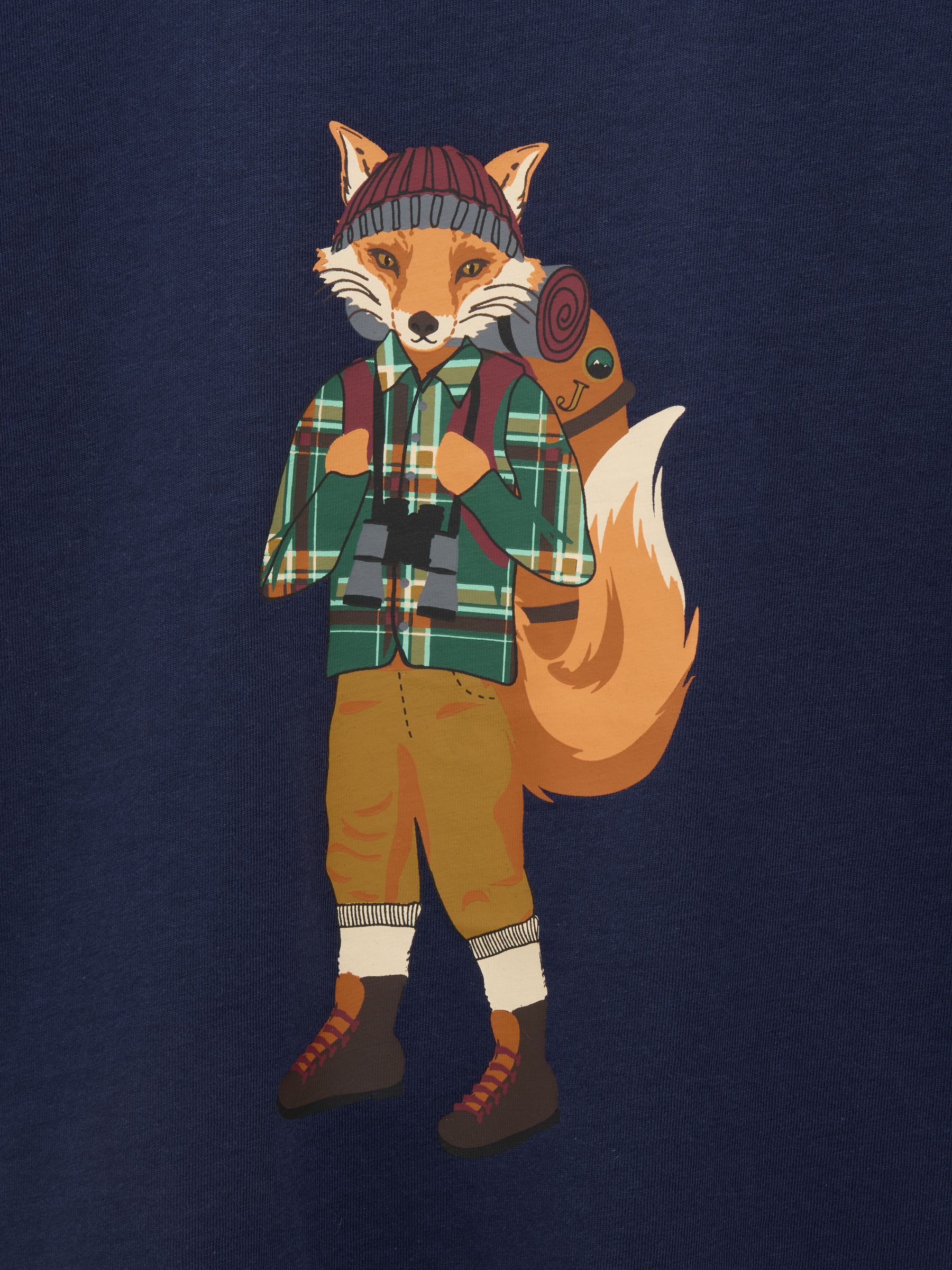 Boys' Finlay Navy Blue Jonty Fox Long Sleeve Top - Image 3 of 4