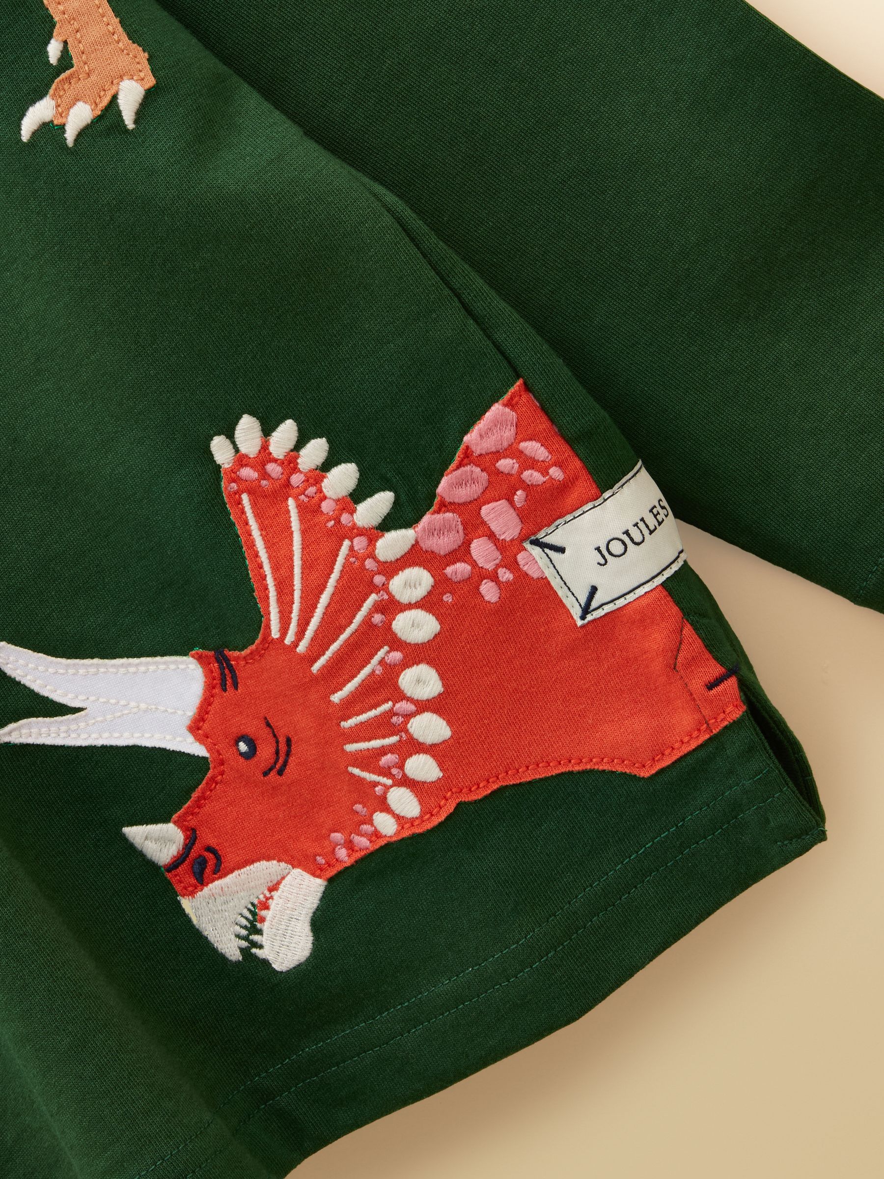 Boys' Jack Green Dino Applique Long Sleeve Top - Image 4 of 5